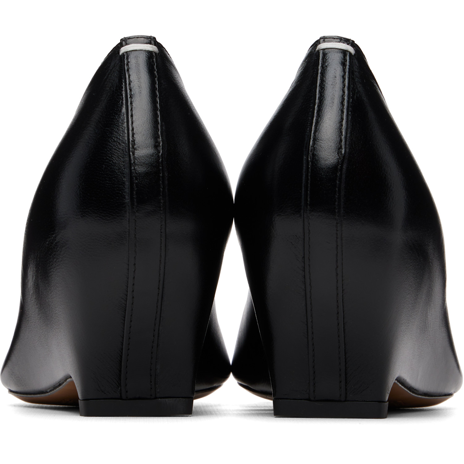  Maison Margiela Black Heel-less Kitten Pump Heels 