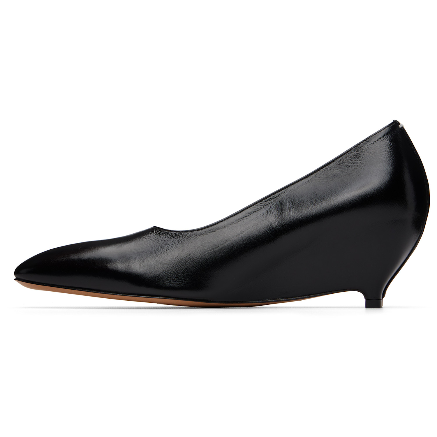  Maison Margiela Black Heel-less Kitten Pump Heels 