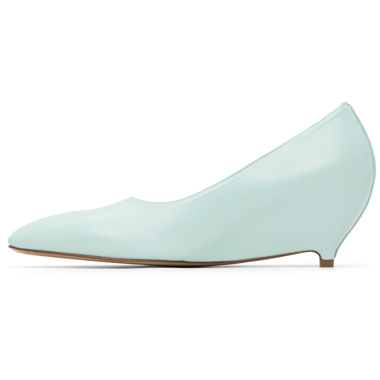  Maison Margiela Blue Heel-less Kitten Pump Heels 