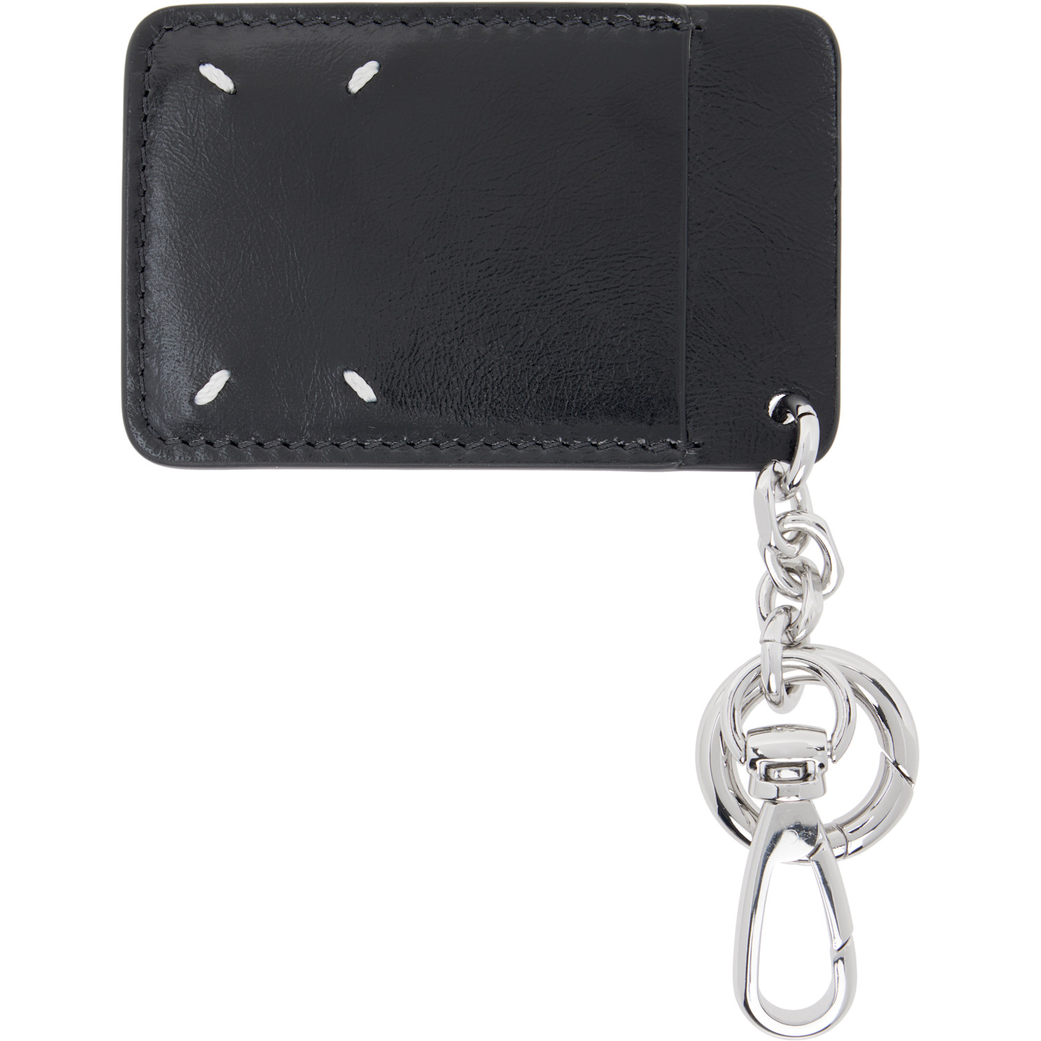  Maison Margiela Black & White Cardholder Keychain 