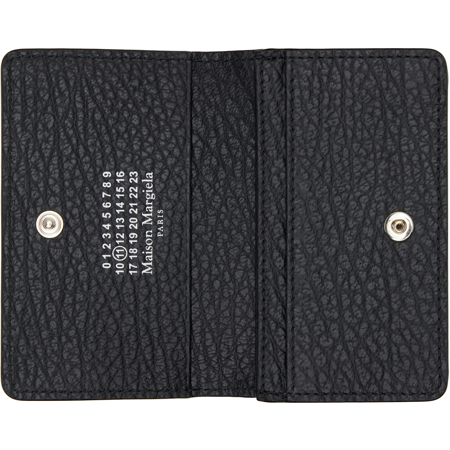  Maison Margiela Black Leather Card Holder 