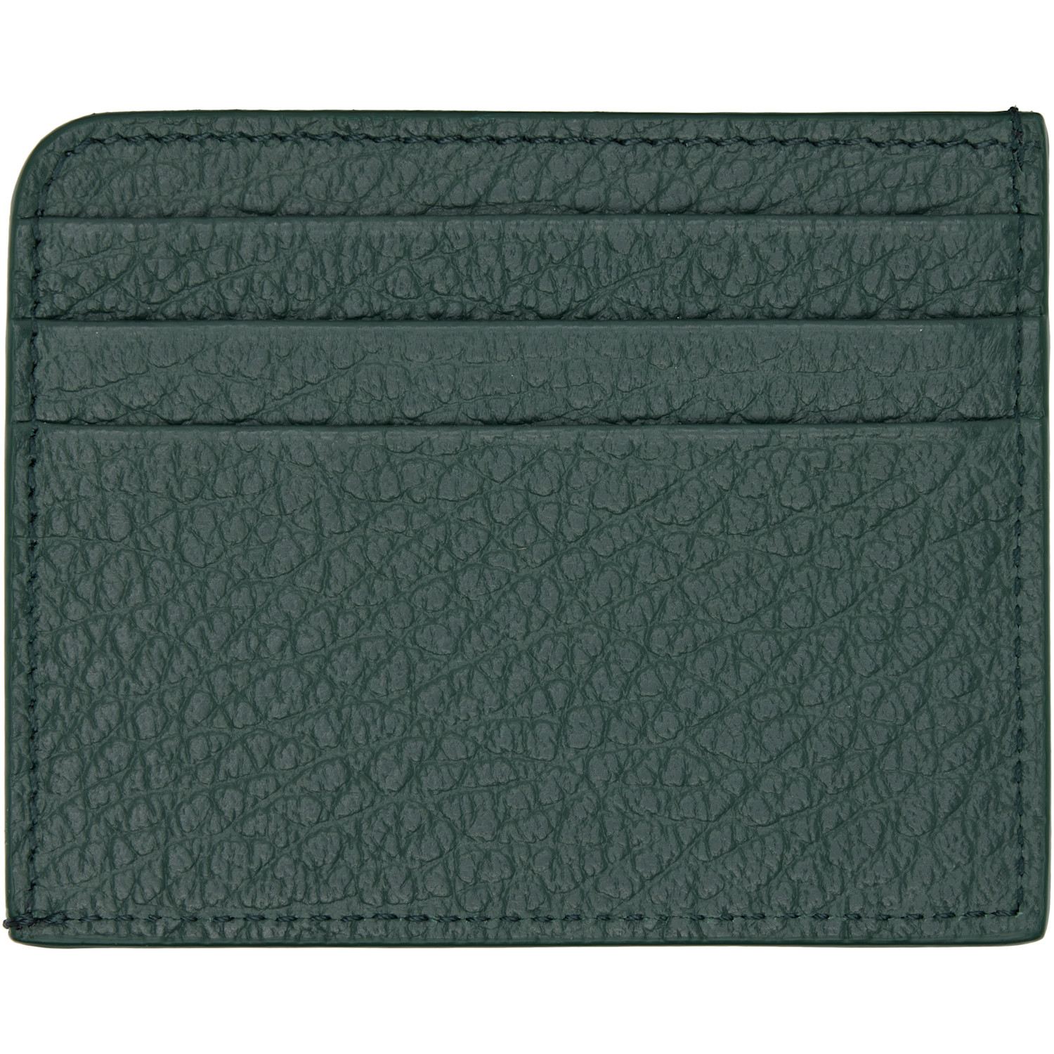  Maison Margiela Green Four Stitches Card Holder 
