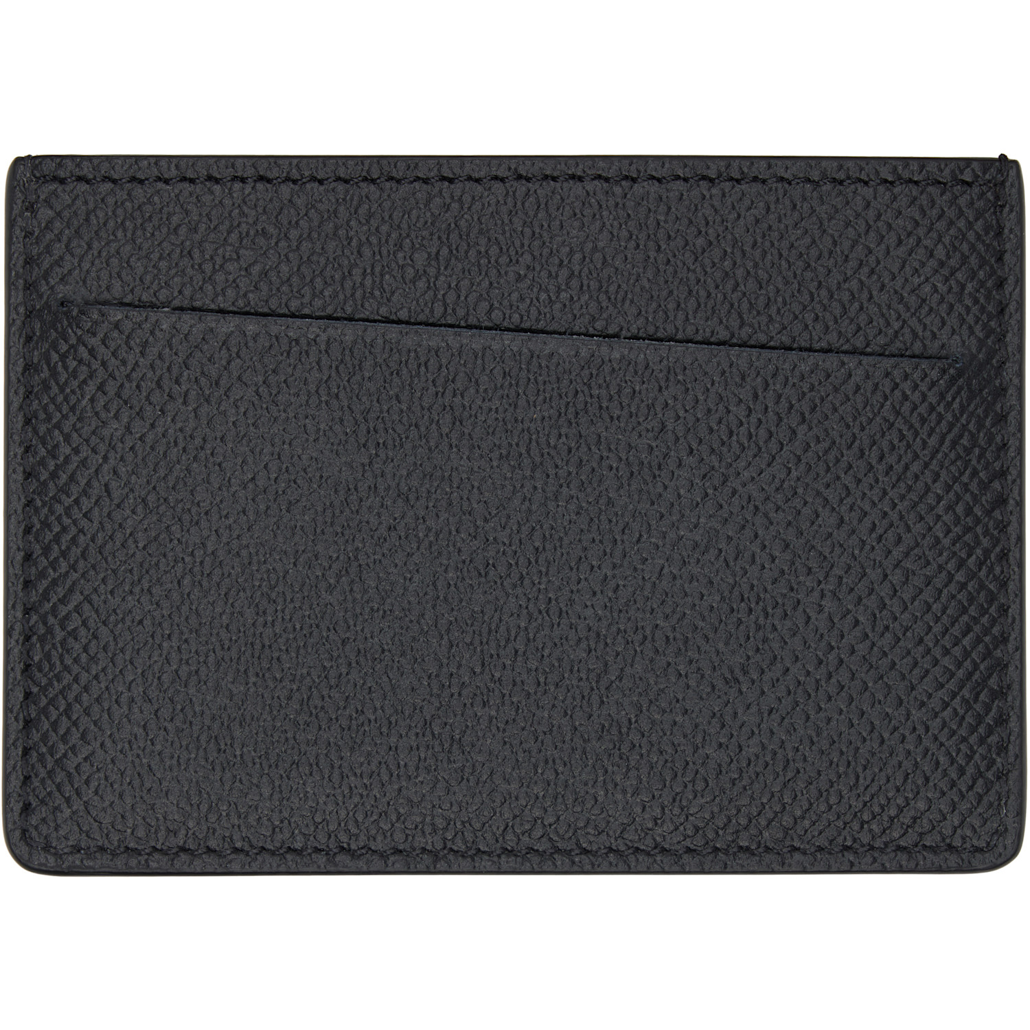  Maison Margiela Black Leather Small Card Holder 