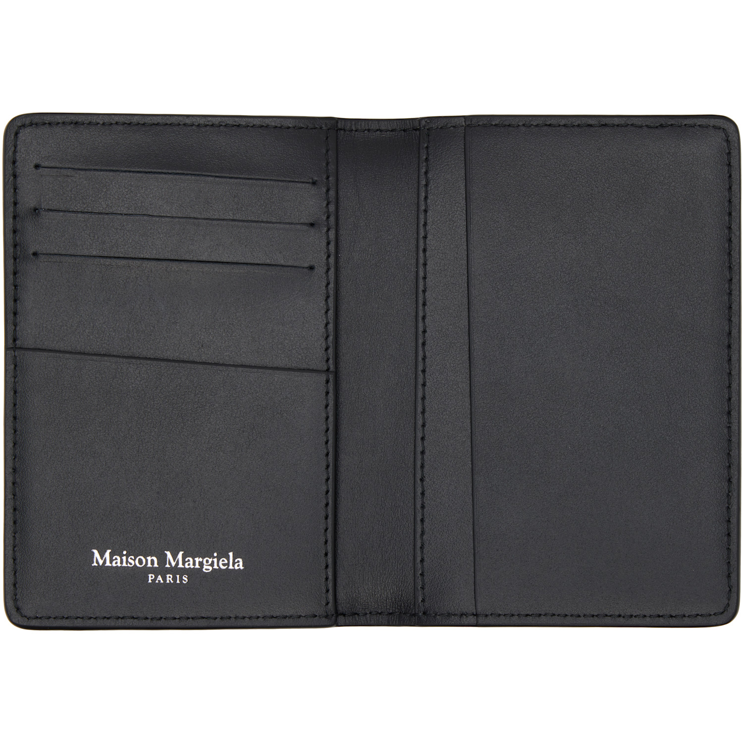  Maison Margiela Black Four Stitches Card Holder 