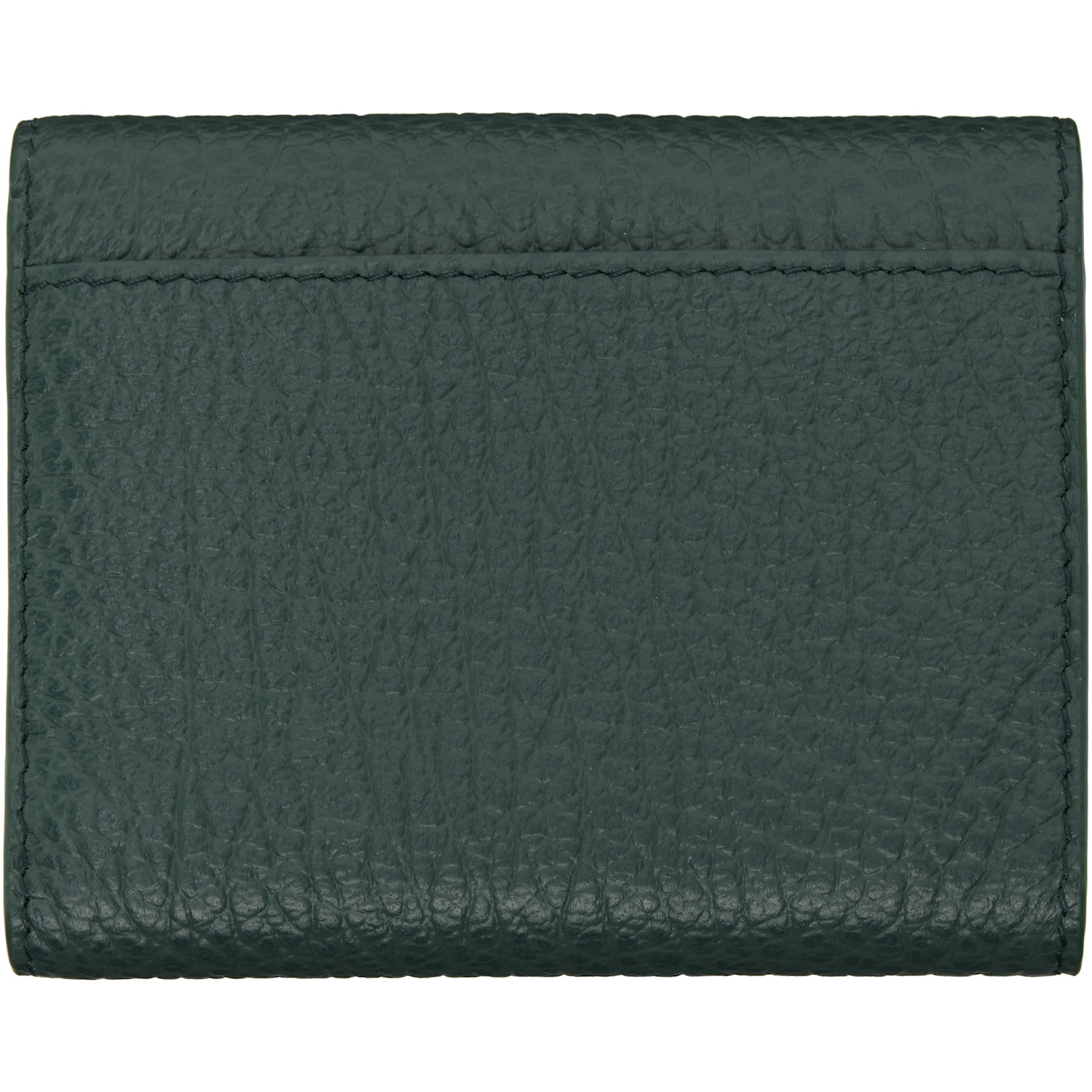  Maison Margiela Green Four Stitches Wallet 