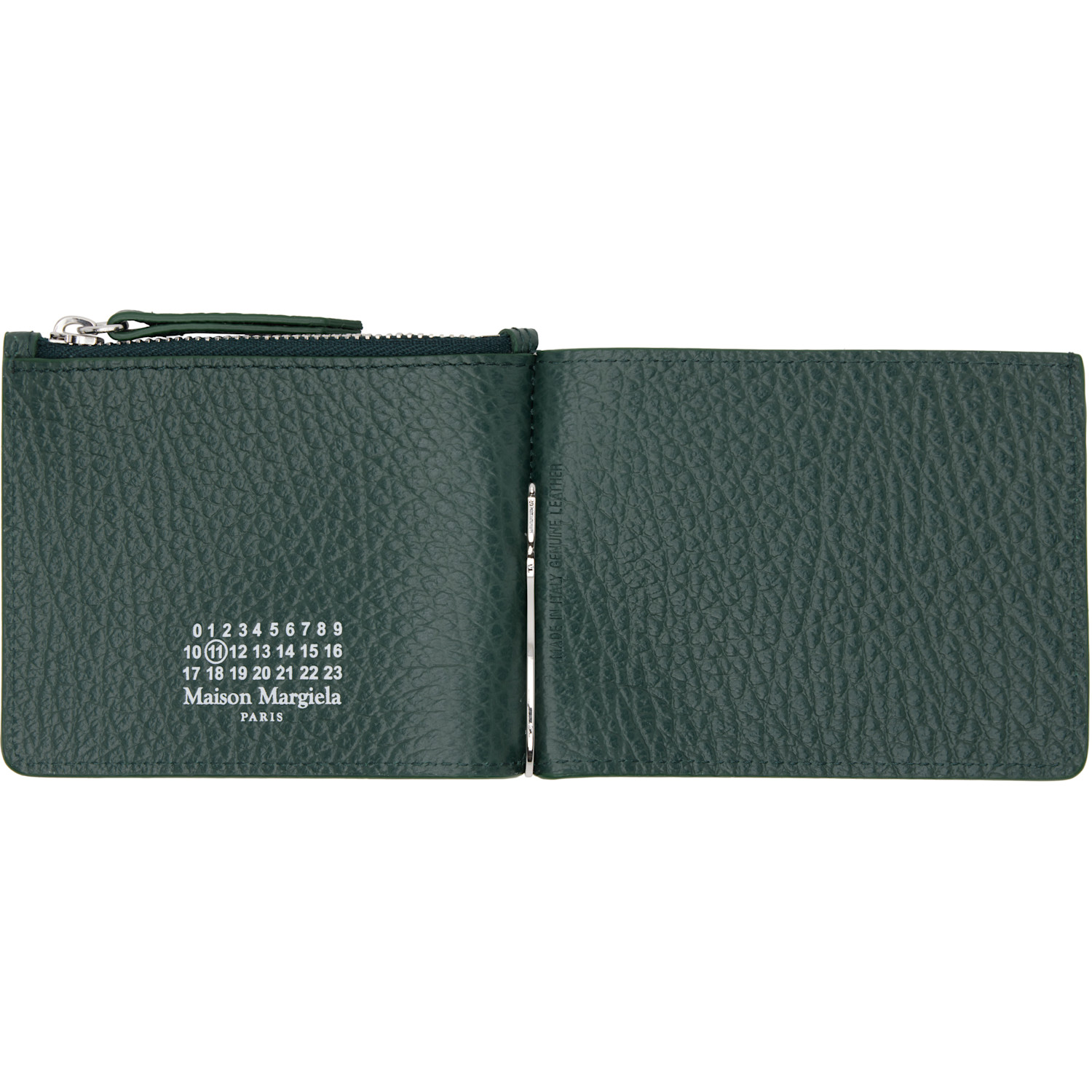  Maison Margiela Green Money Clip Wallet 
