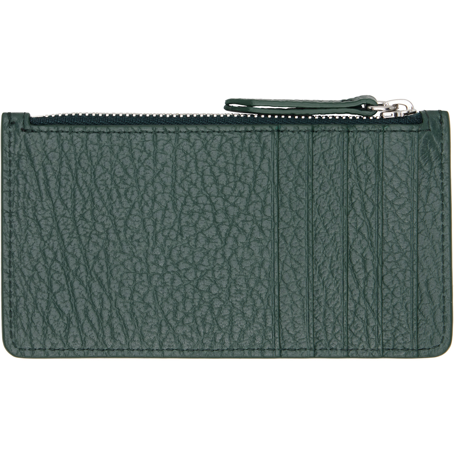  Maison Margiela Green Four Stitches Card Holder 