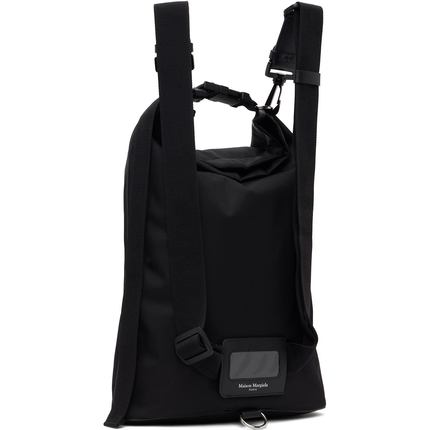  Maison Margiela Black High Tech Roll Up Backpack 