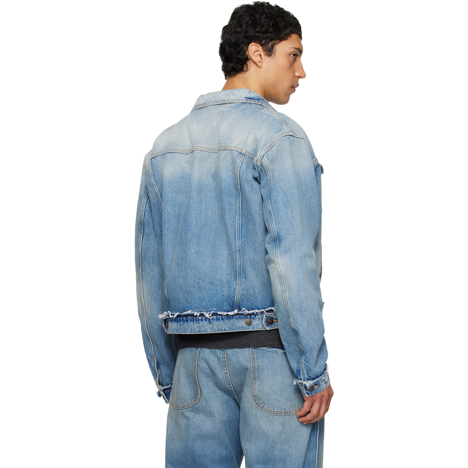  Maison Margiela Blue Caban Denim Jacket 