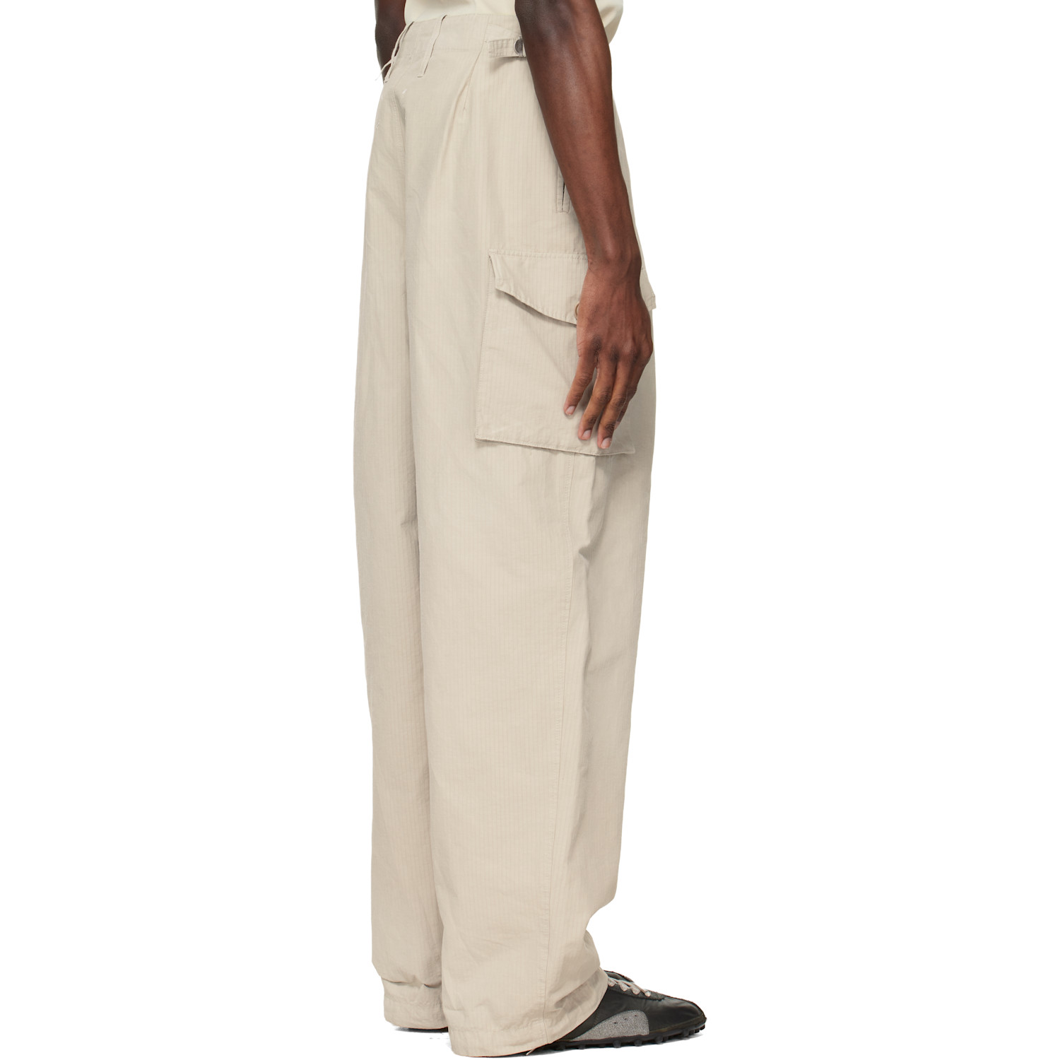  Maison Margiela Beige Cotton-blend Cargo Pants 