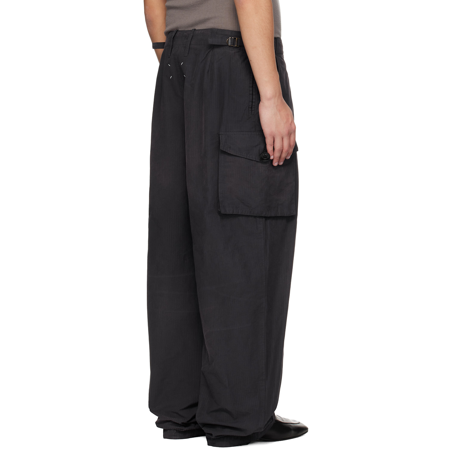  Maison Margiela Gray Cotton-blend Cargo Pants 