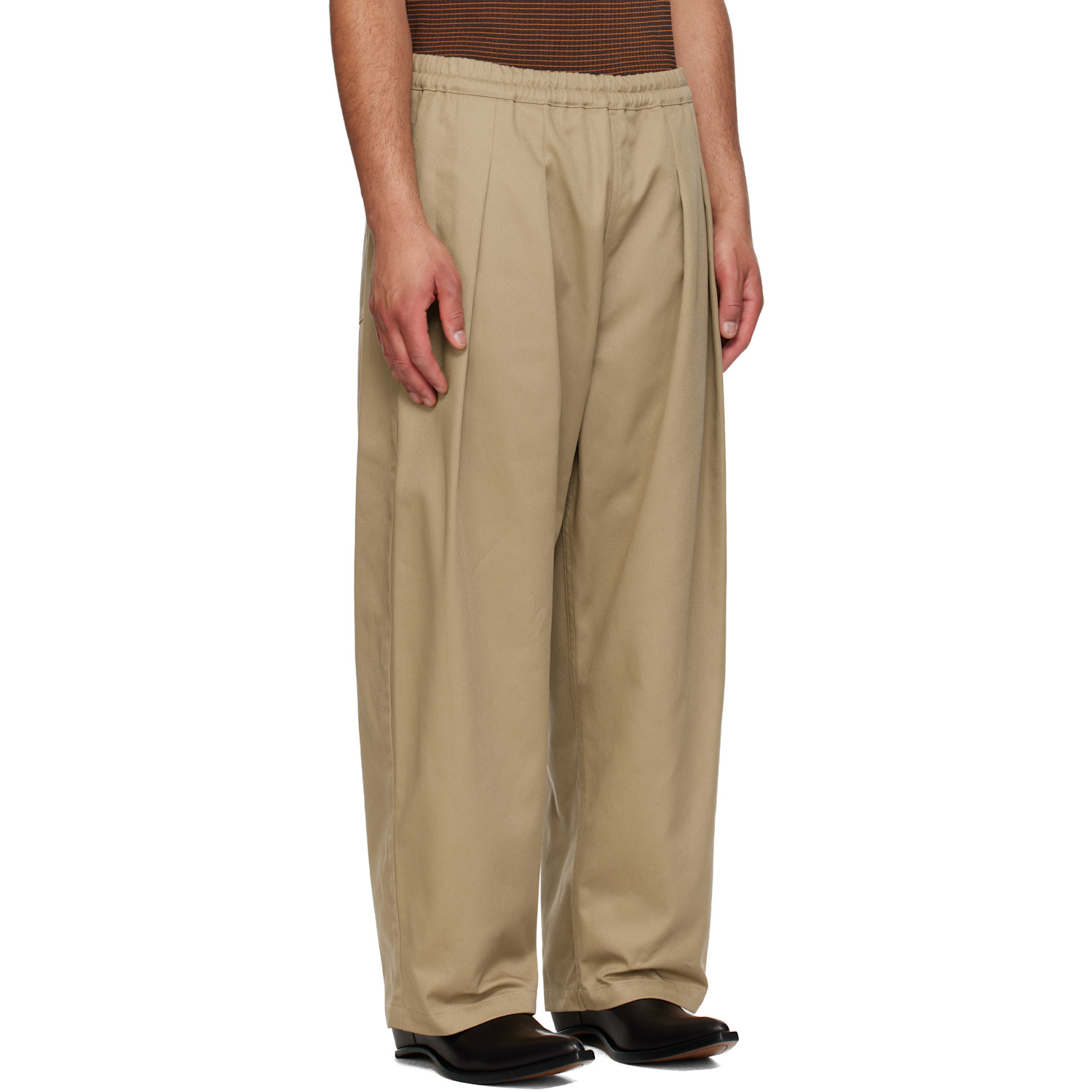  Maison Margiela Beige Dropped-rise Trousers 