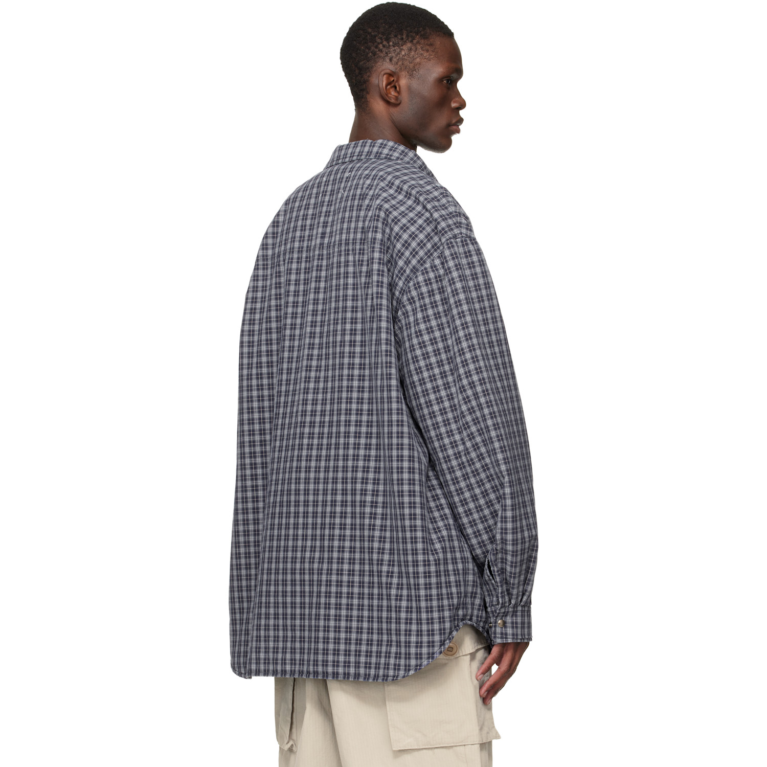  Maison Margiela Blue Padded Reversible Shirt 