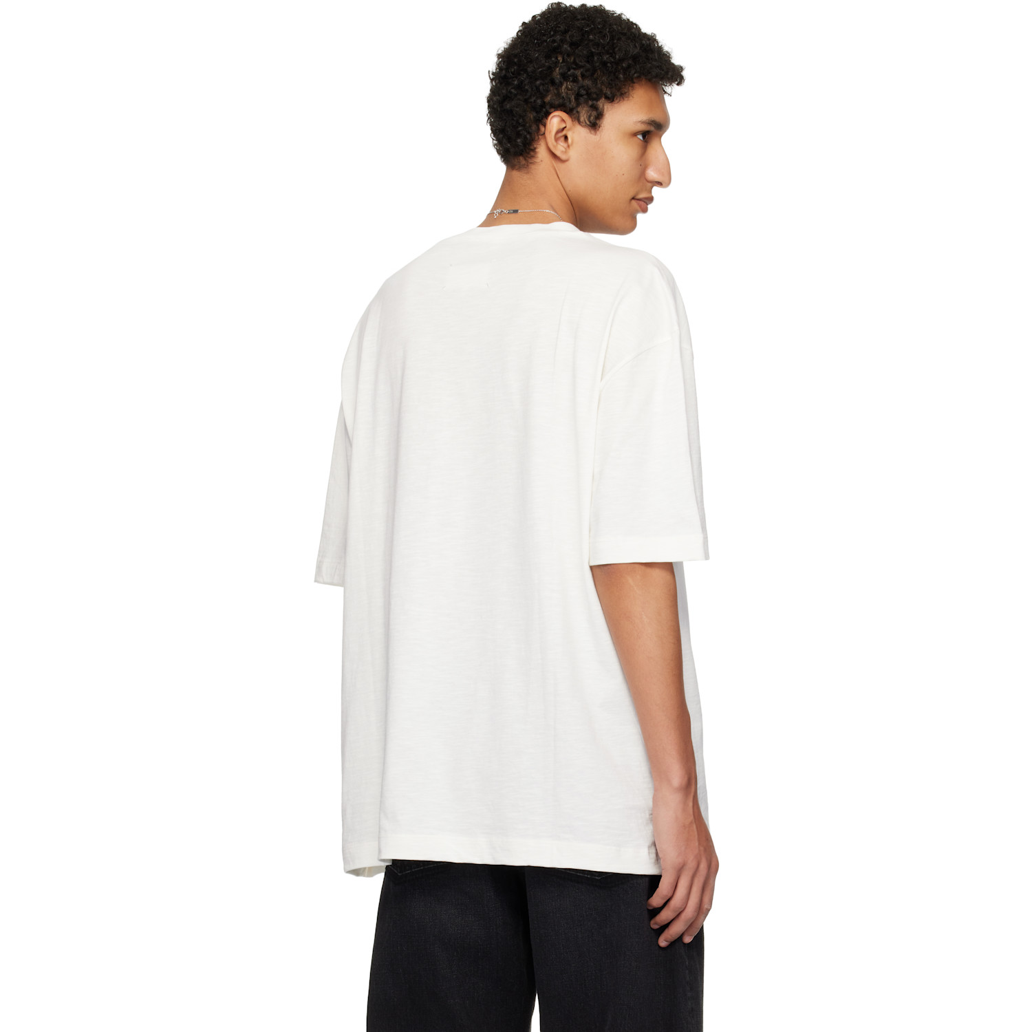  Maison Margiela Off-white Embroidered Logo T-shirt 