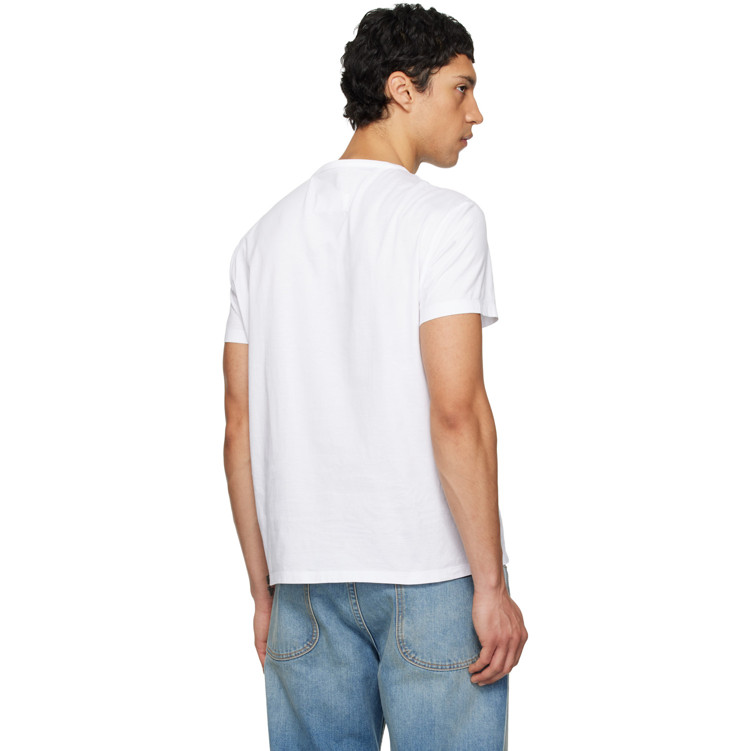  Maison Margiela White Distorted Logo T-shirt 