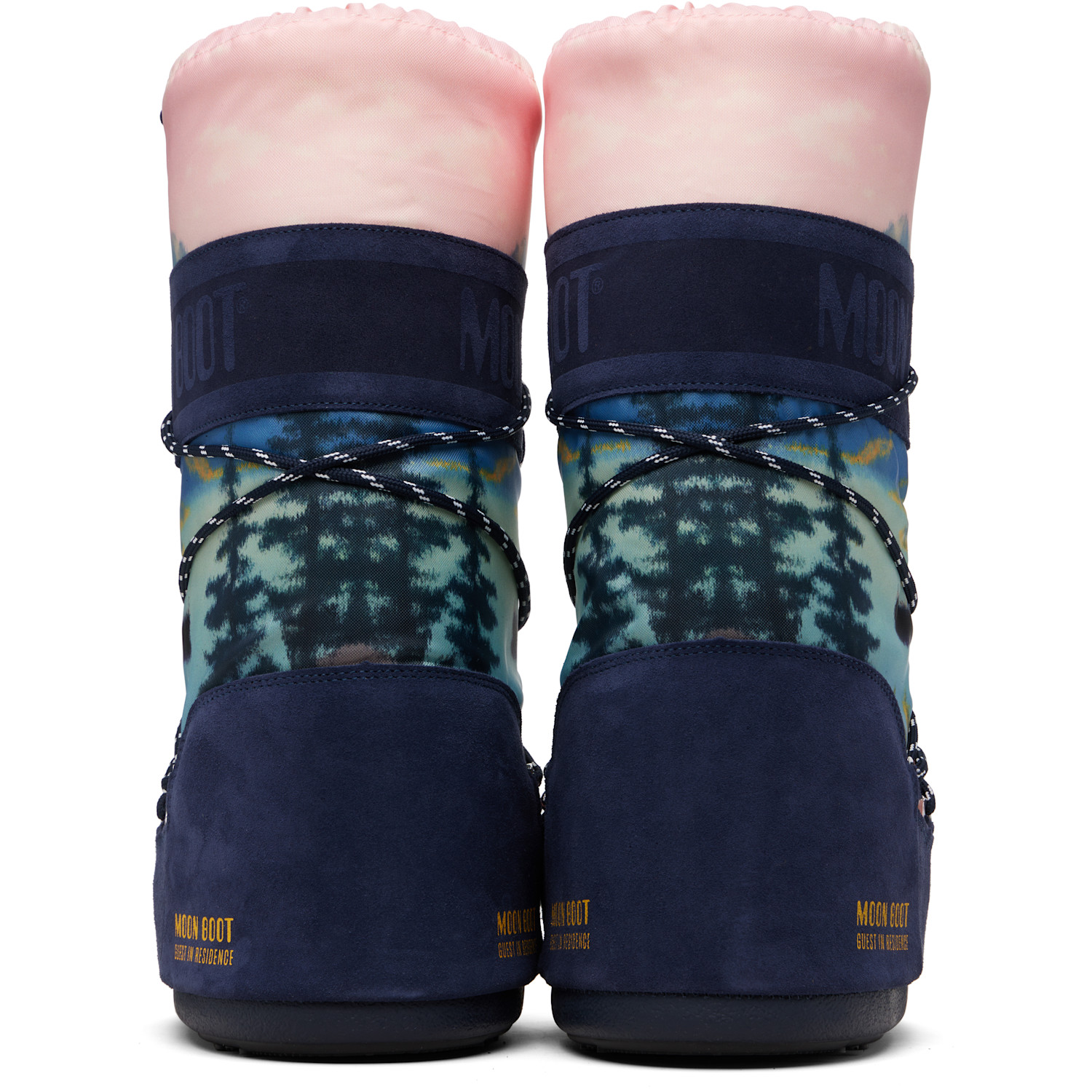  Guest In Residence Navy & Pink Moon Boot Edition Icon Postcard Boots 