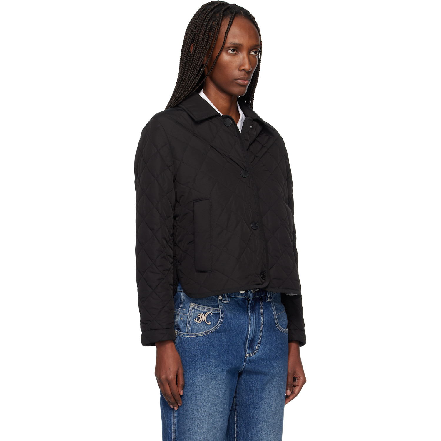  Weekend Max Mara Black Quilted Jacket 