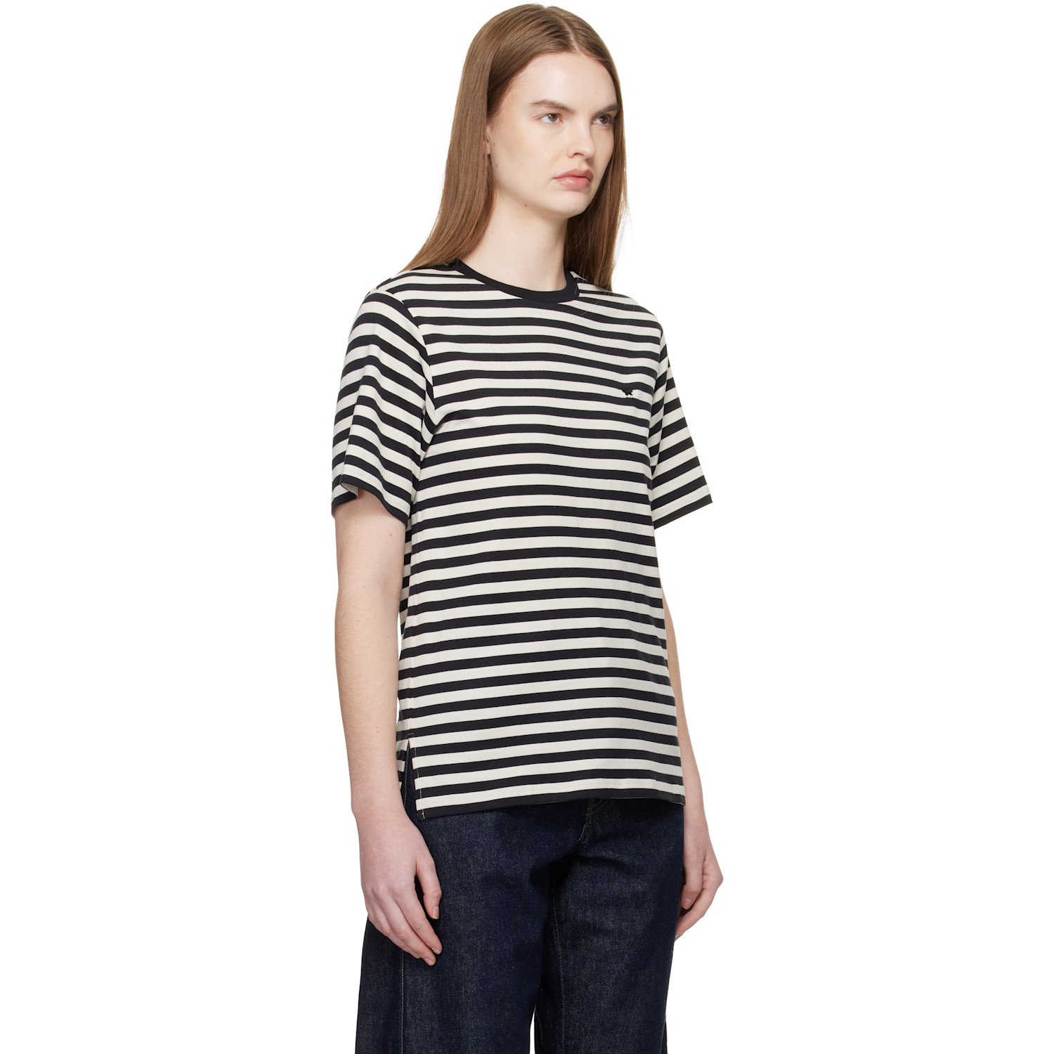  Weekend Max Mara Black & White Venaco T-shirt 