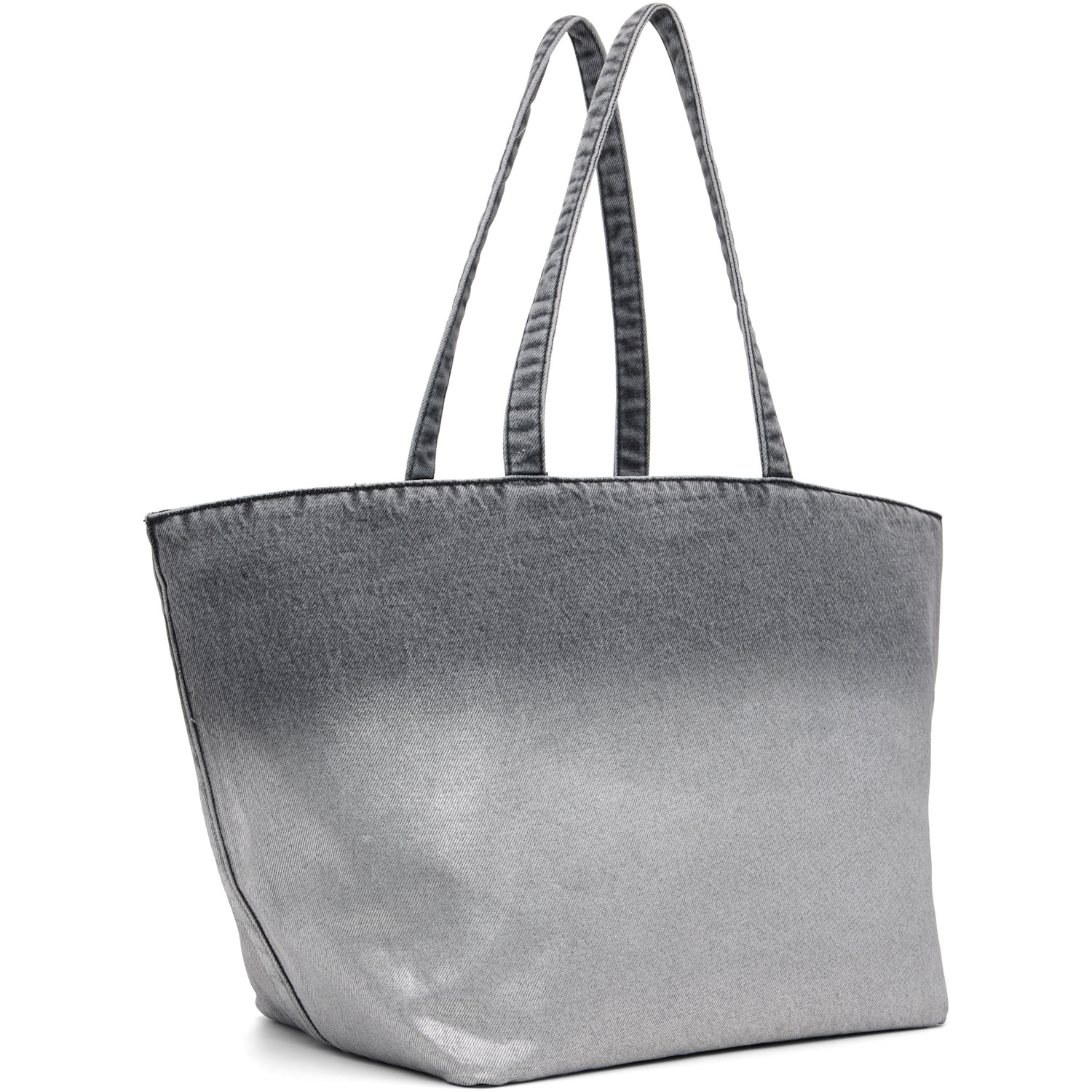  Alexander Wang Gray Denim Punch Large Tote 