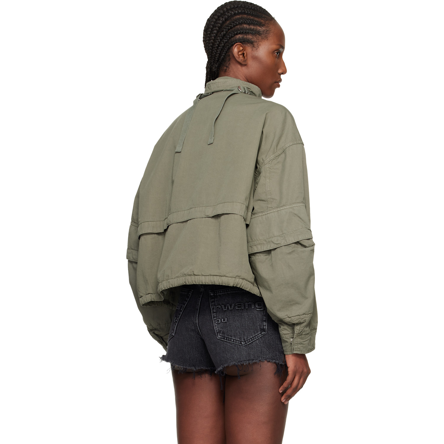  Alexander Wang Khaki Articulated Cargo Jacket 