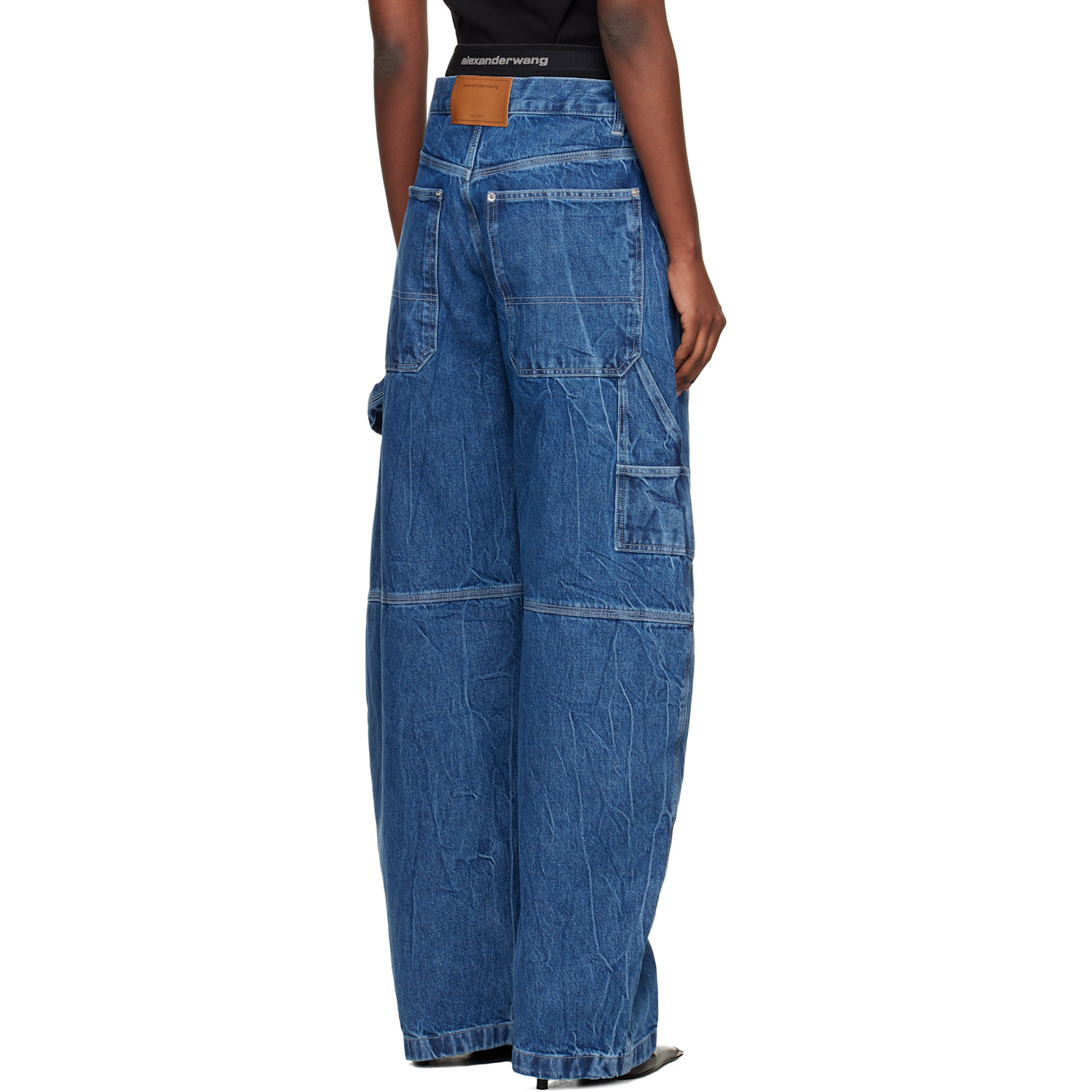  Alexander Wang Blue Pre-styled Mid-rise Oversized Jeans 