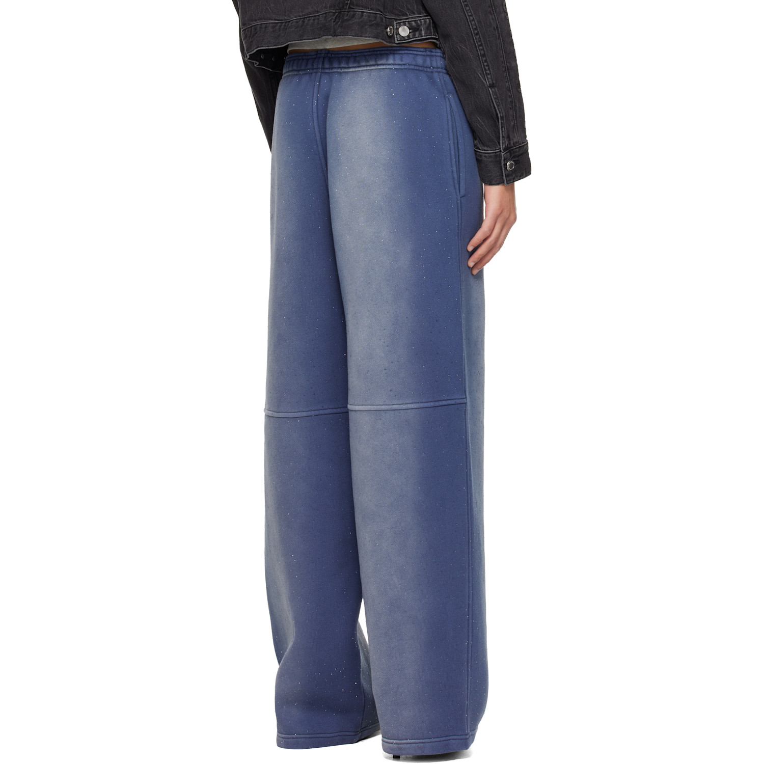  Alexander Wang Navy Allover Hotfix Mid-rise Sweatpants 