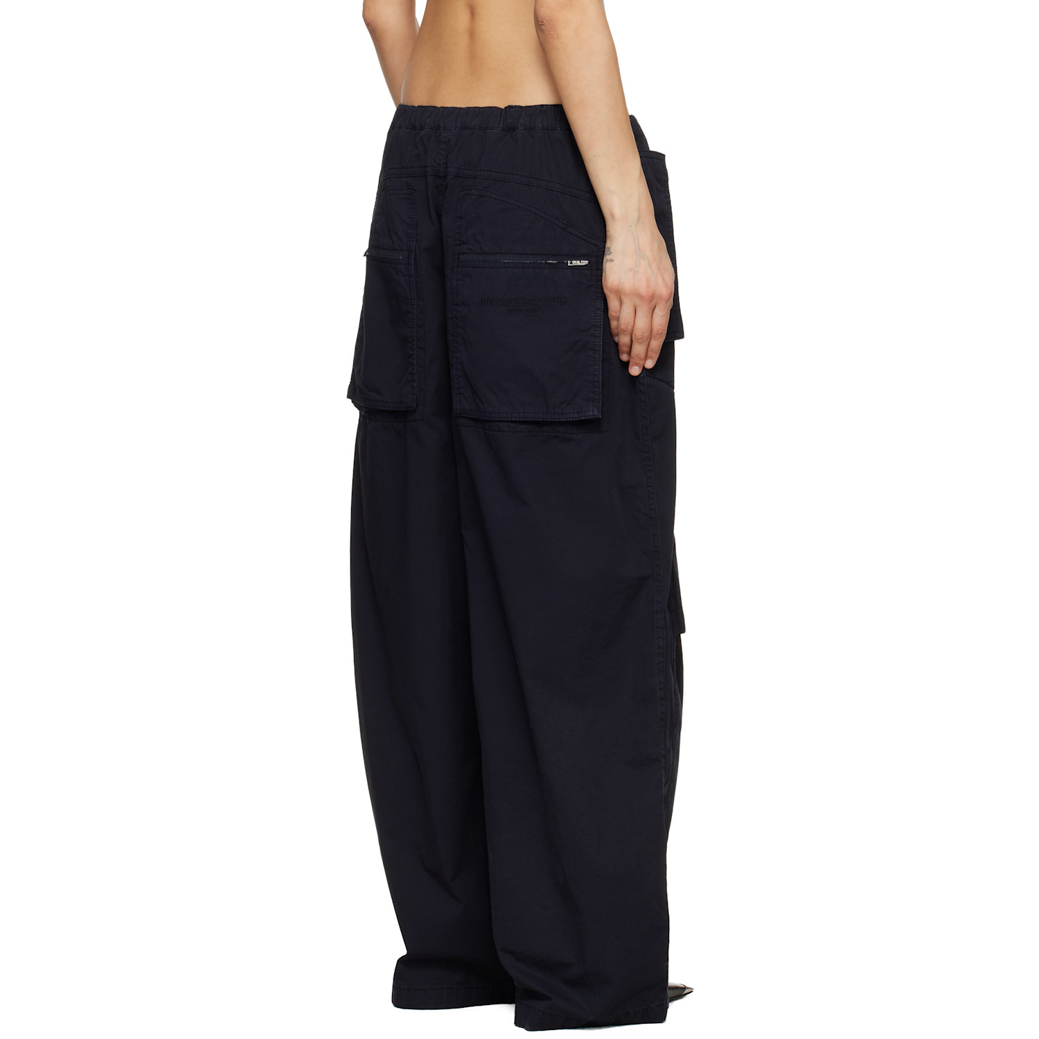  Alexander Wang Black Articulated Mid-rise Cargo Pants 