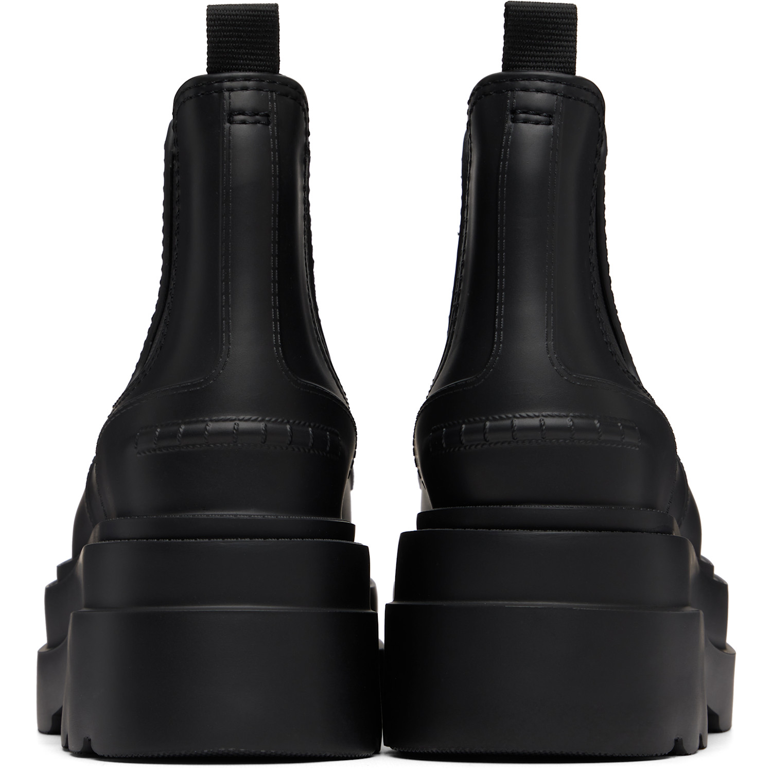  Alexander Wang Black Carter Platform Rain Boots 