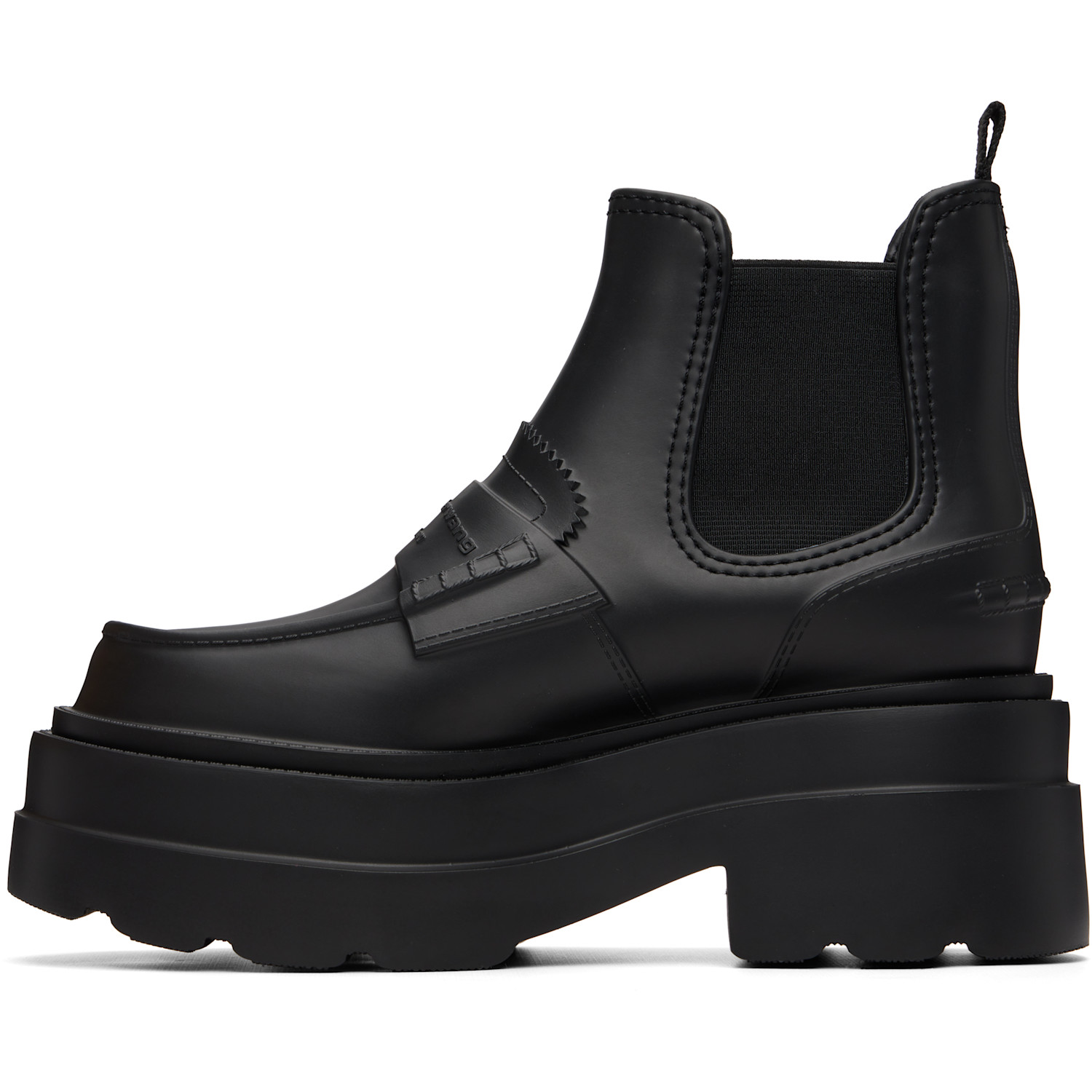  Alexander Wang Black Carter Platform Rain Boots 