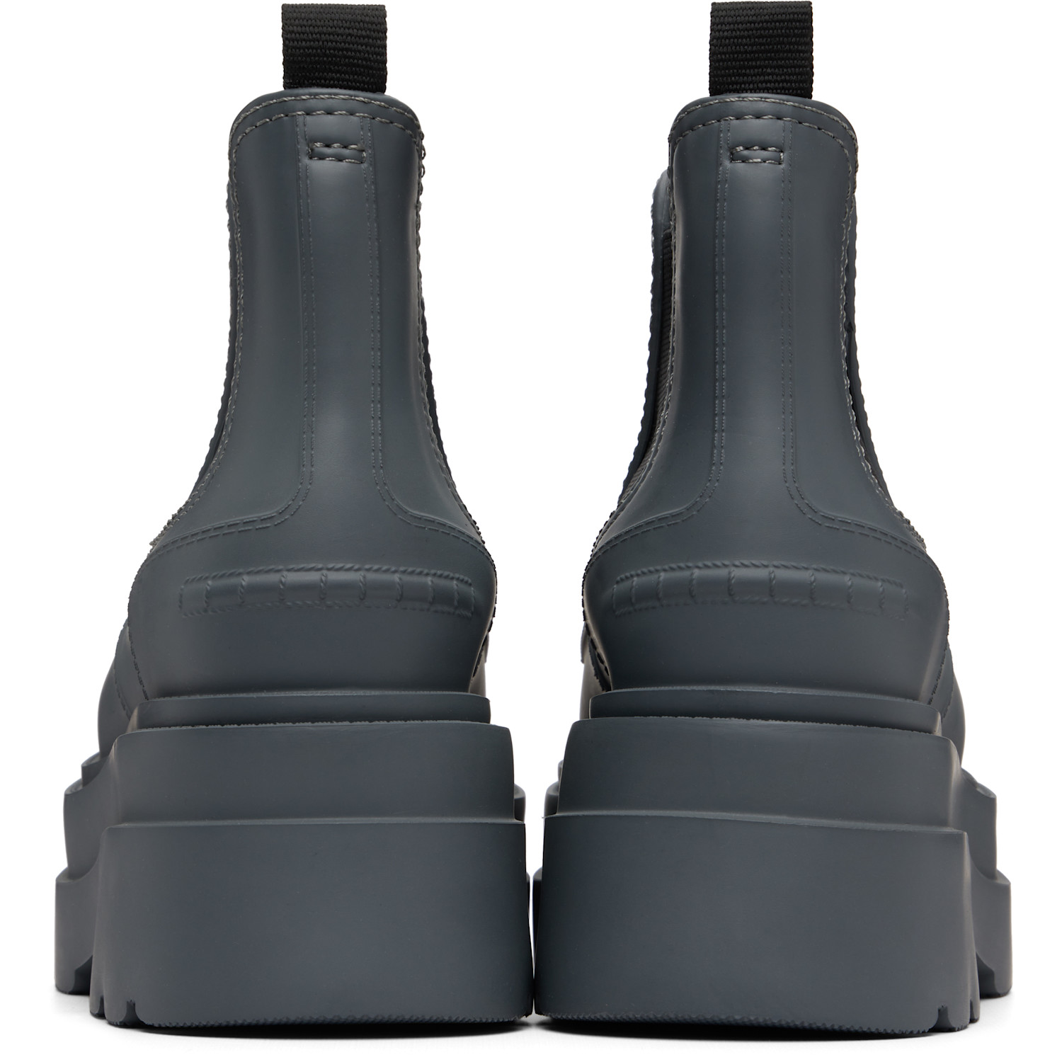  Alexander Wang Gray Carter Platform Rain Boots 