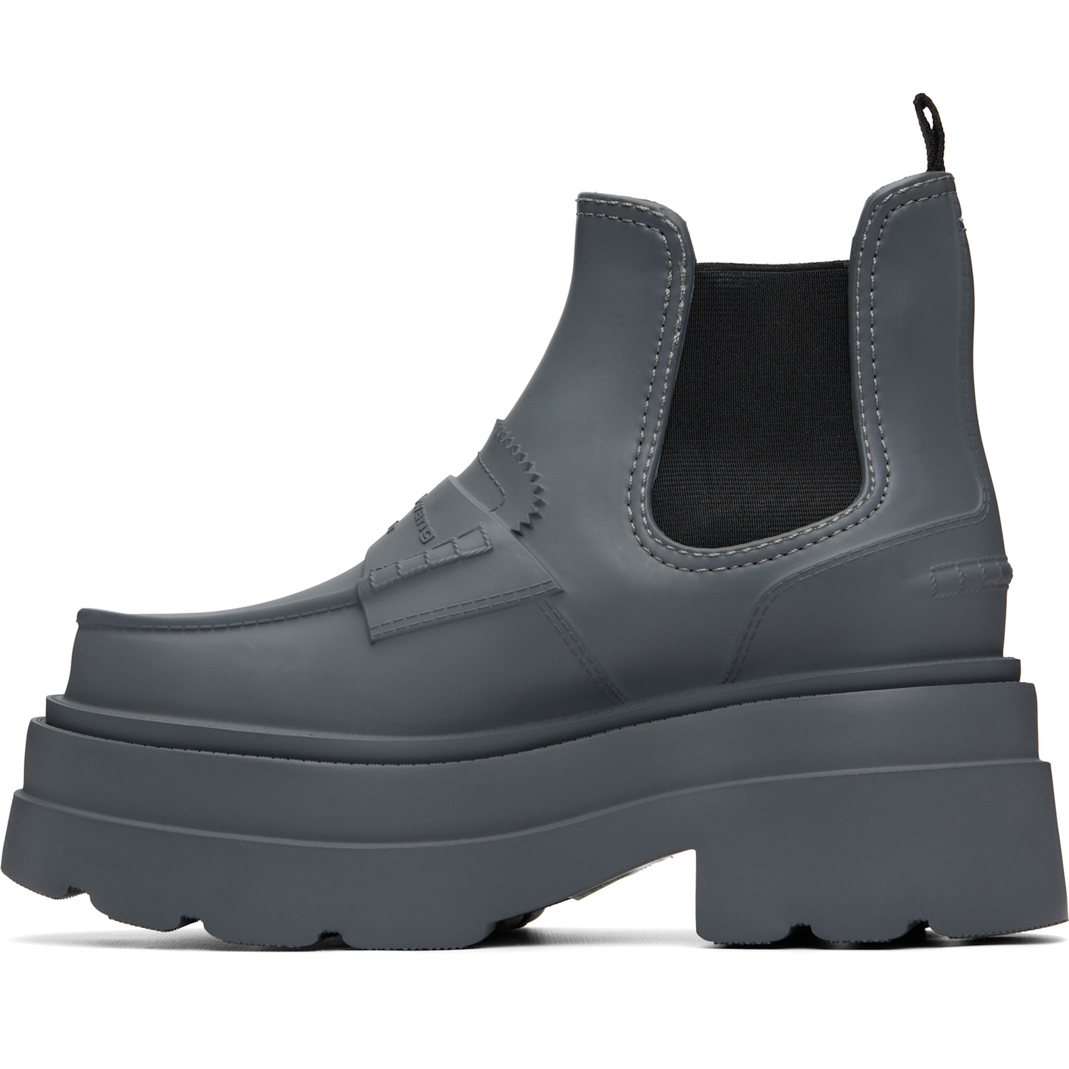  Alexander Wang Gray Carter Platform Rain Boots 