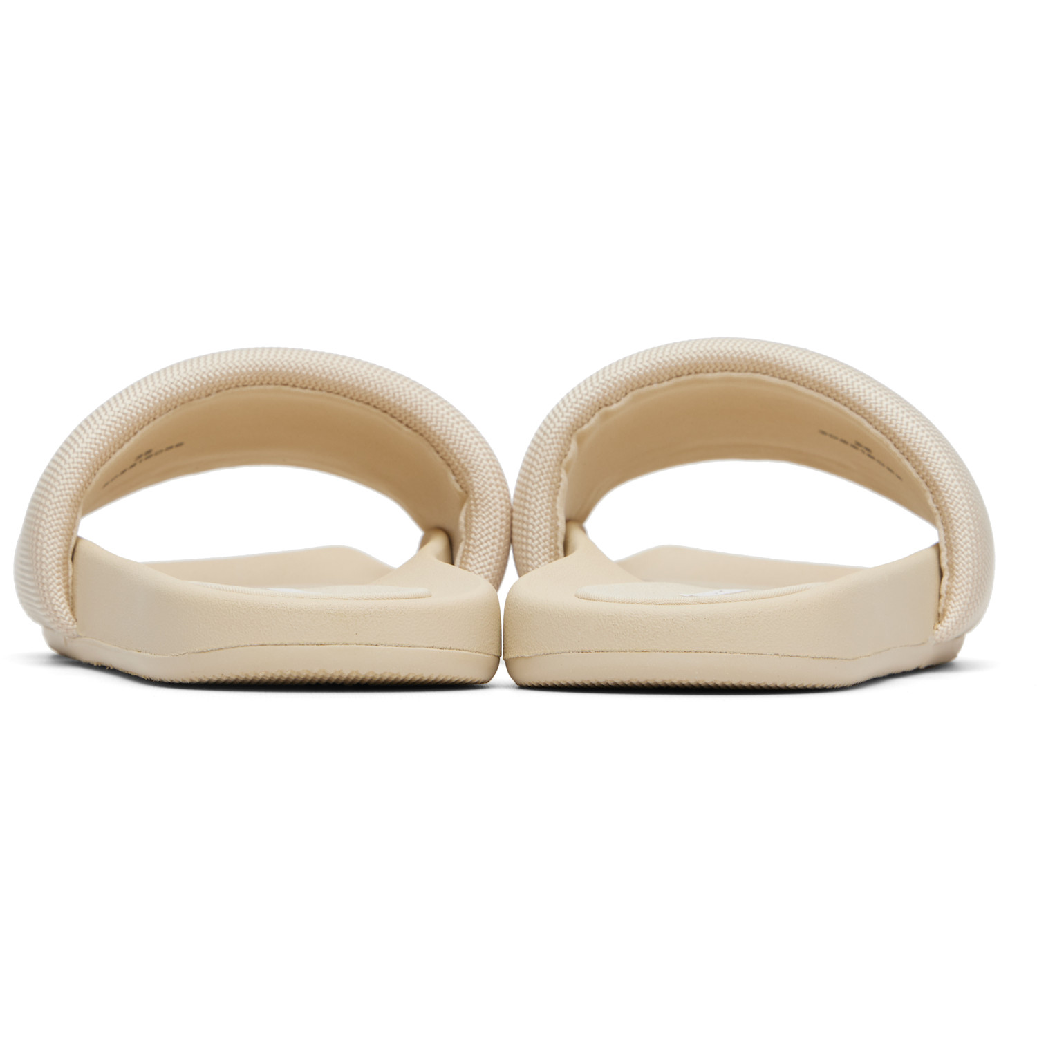  Alexander Wang Beige 'aw' Pool Slides 