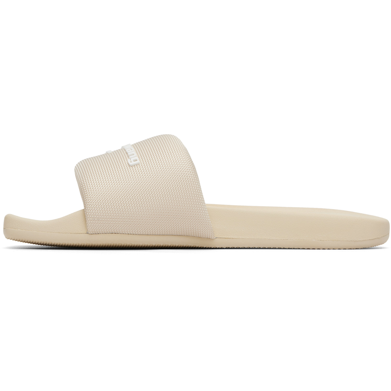  Alexander Wang Beige 'aw' Pool Slides 