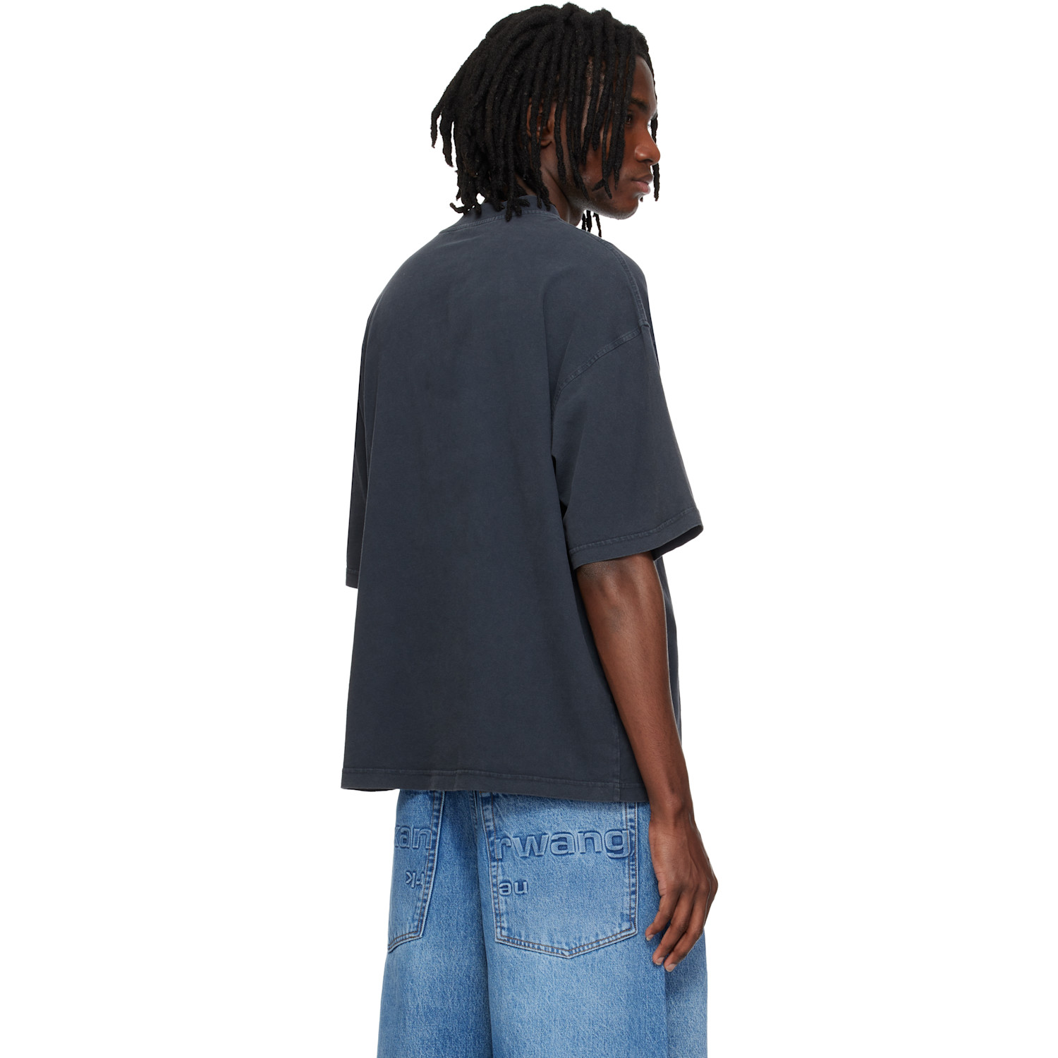  Alexander Wang Black Oversized Graphic T-shirt 