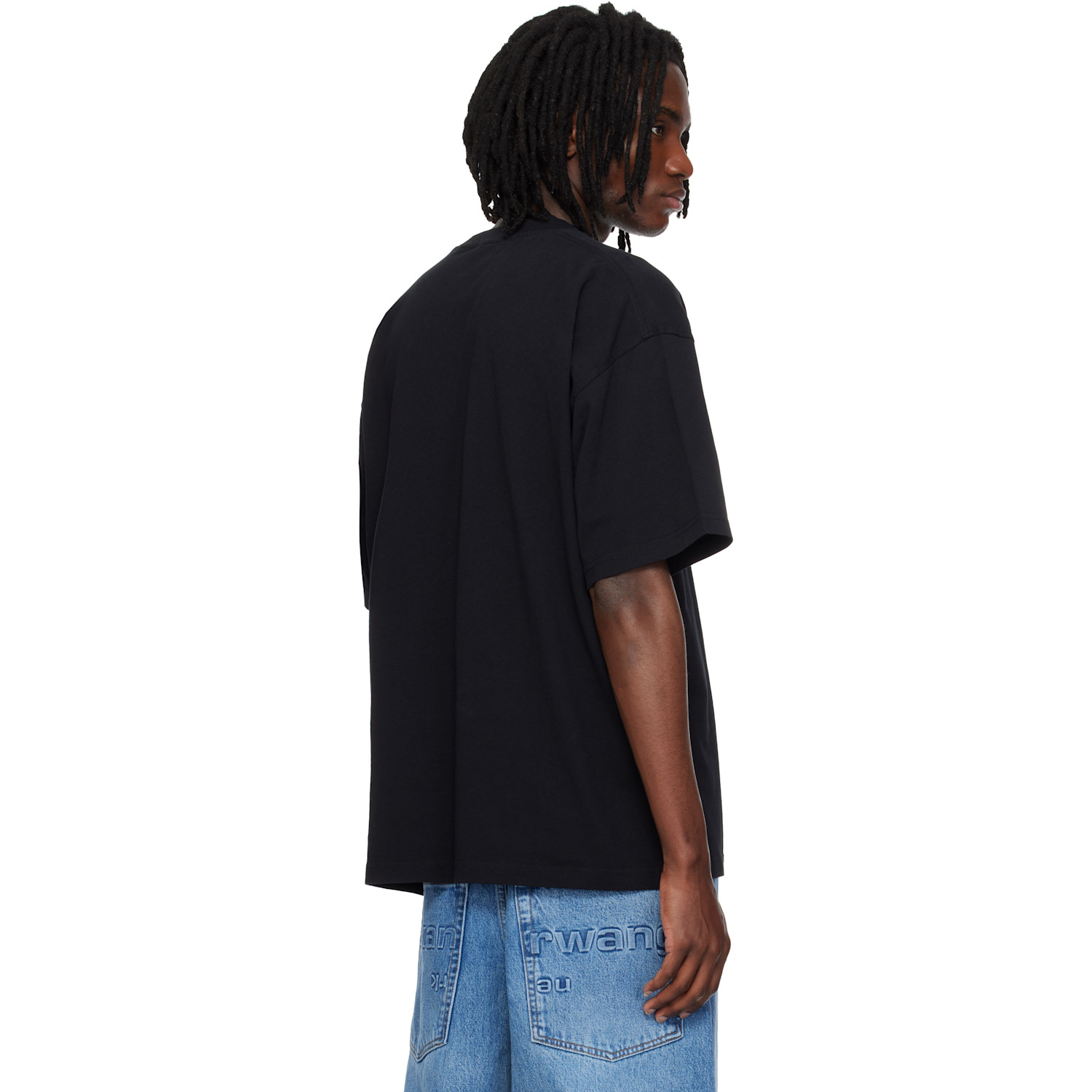  Alexander Wang Black Oversized Graphic T-shirt 