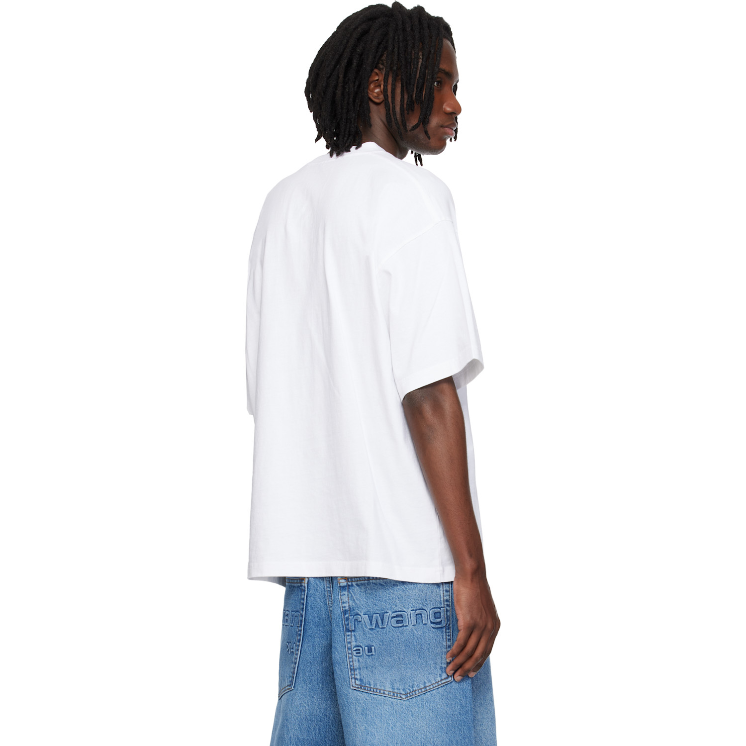  Alexander Wang White Oversized Graphic T-shirt 