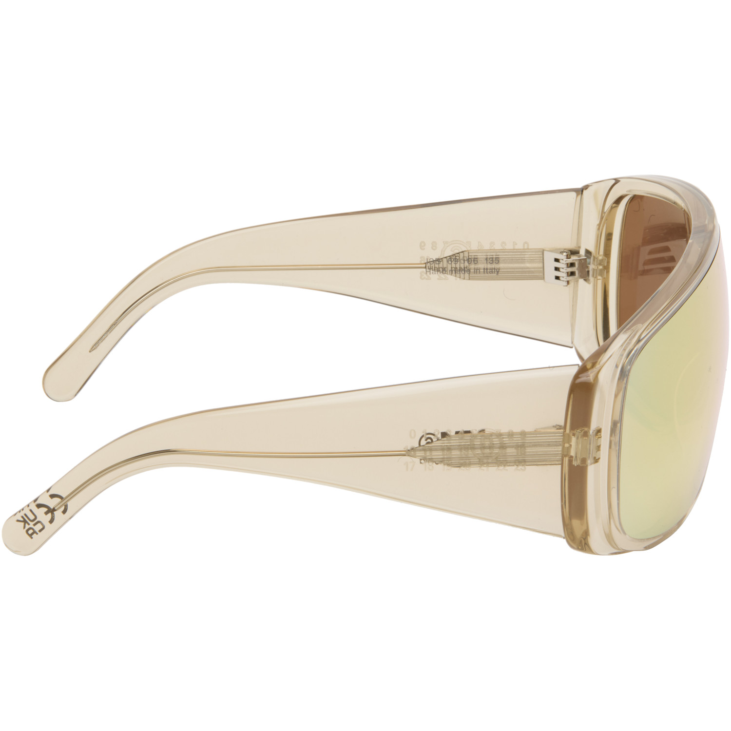  Mm6 Maison Margiela Off-white Mask Sunglasses 