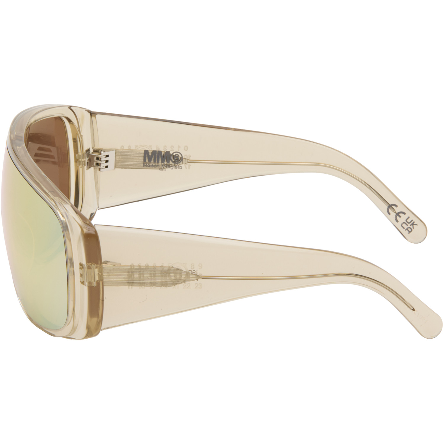  Mm6 Maison Margiela Off-white Mask Sunglasses 