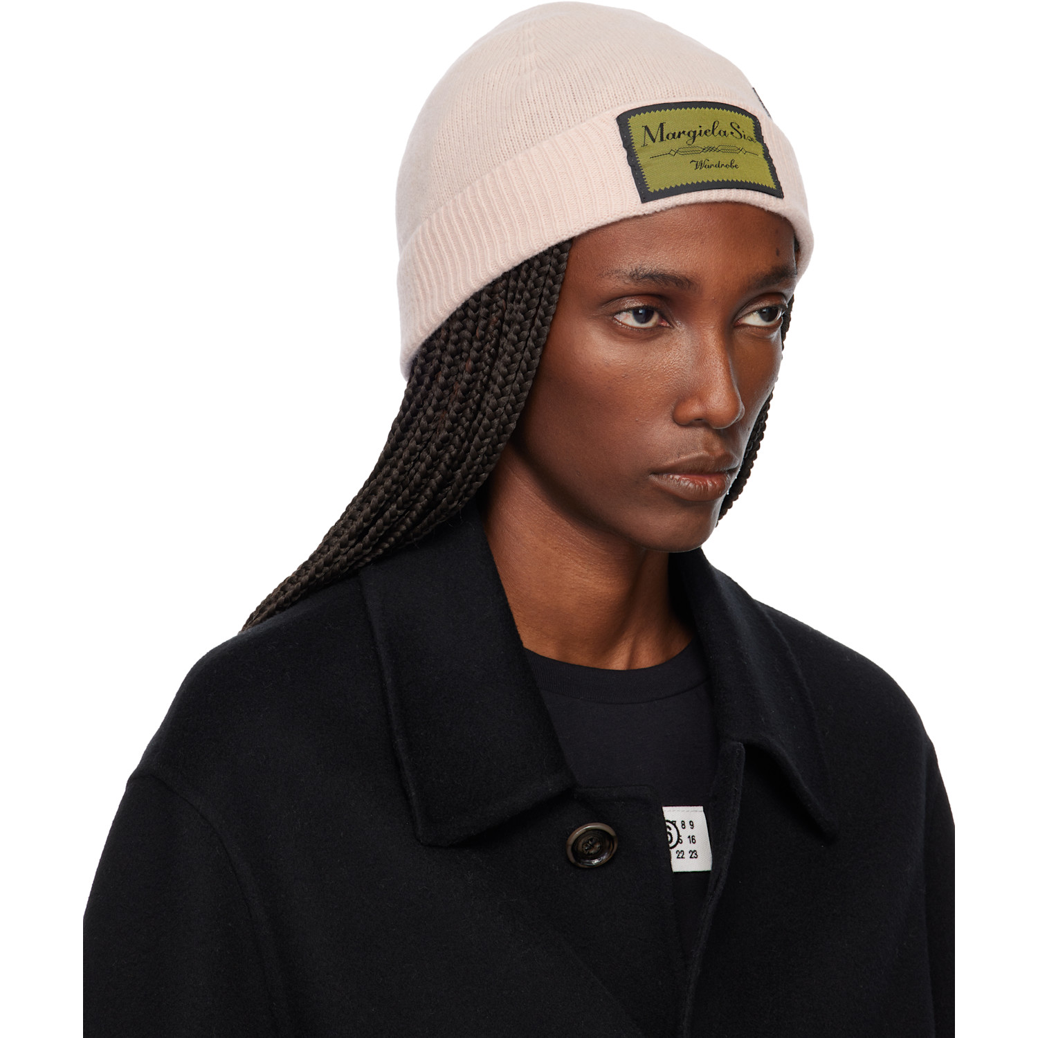  Mm6 Maison Margiela Pink Access Labels Story Beanie 