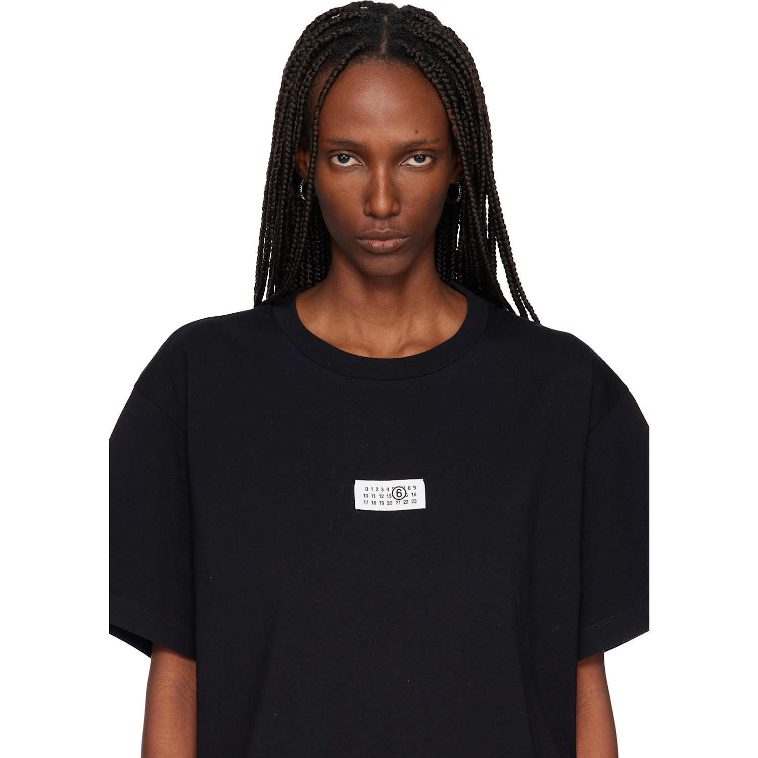  Mm6 Maison Margiela Numeric Hoop Earrings 