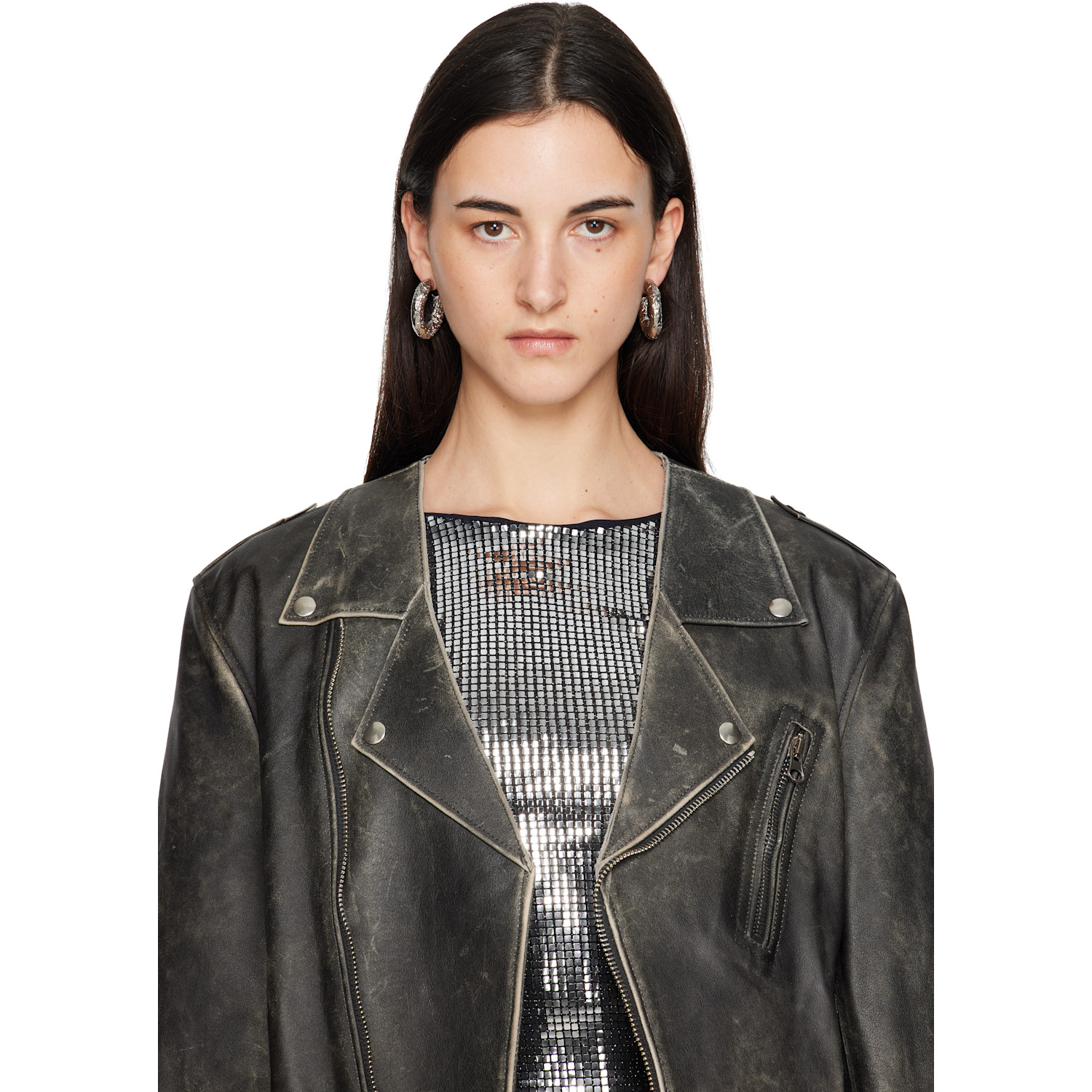  Mm6 Maison Margiela Foil Earrings 