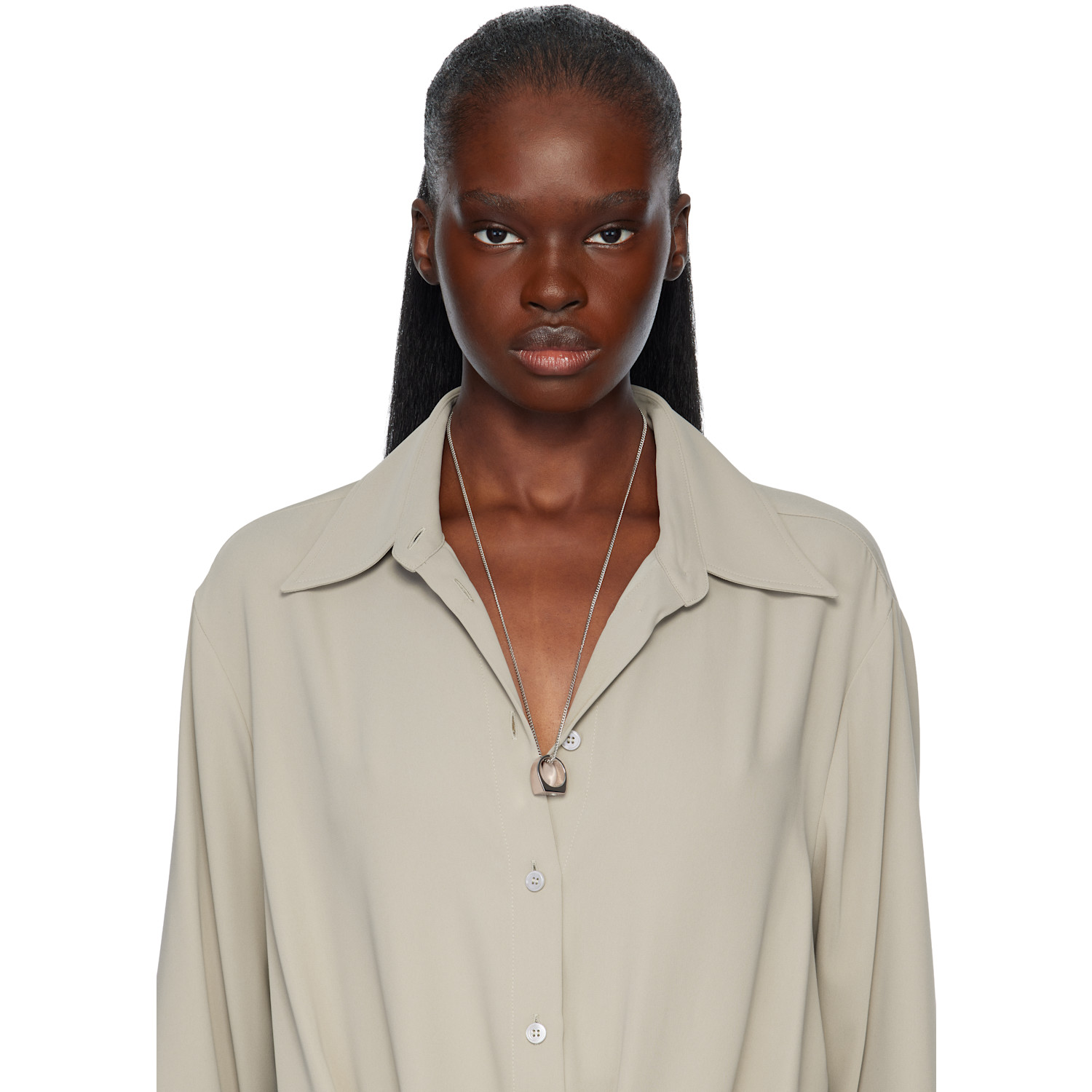  Mm6 Maison Margiela Chevalier Ring Necklace 