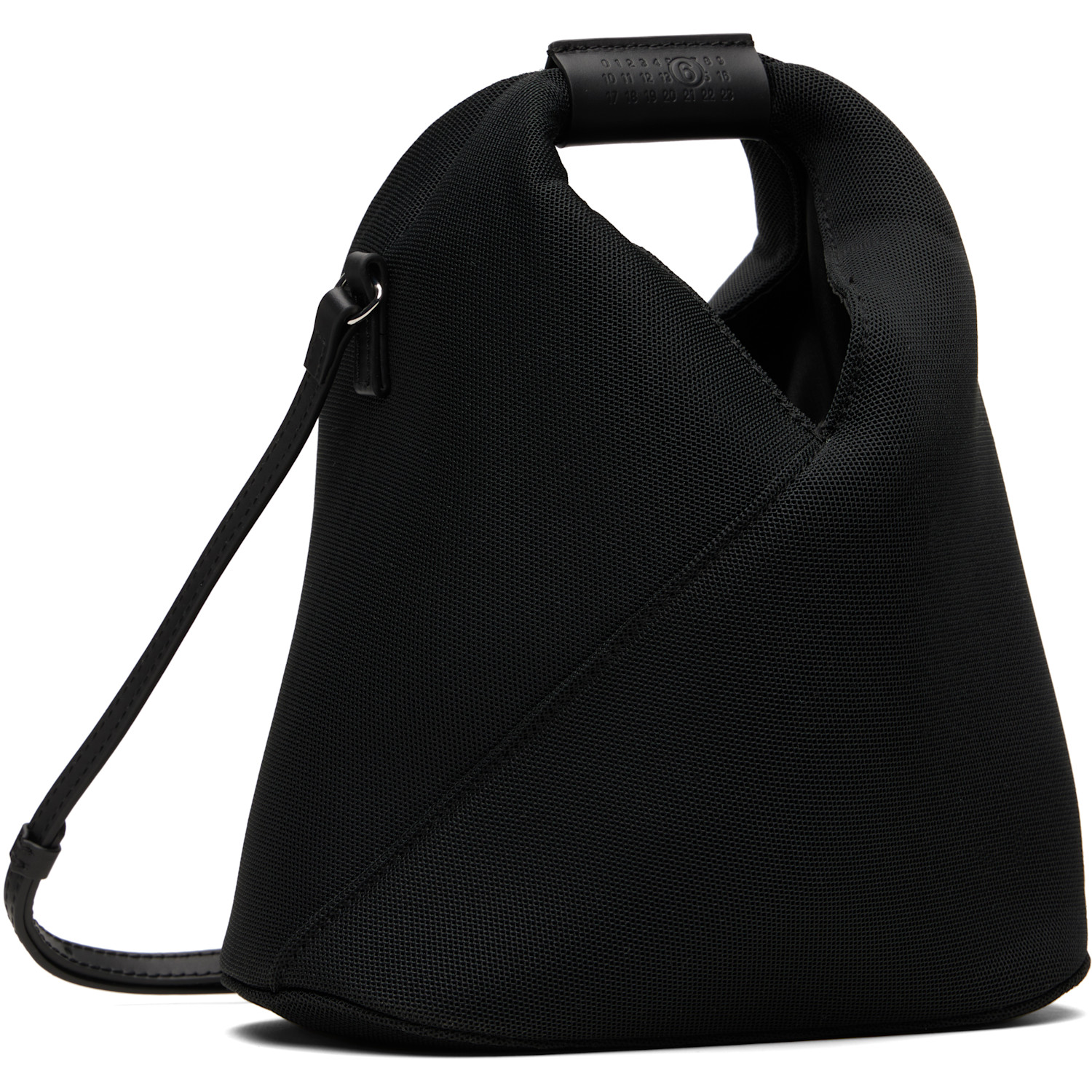  Mm6 Maison Margiela Black Triangle Mesh Crossbody Bag 