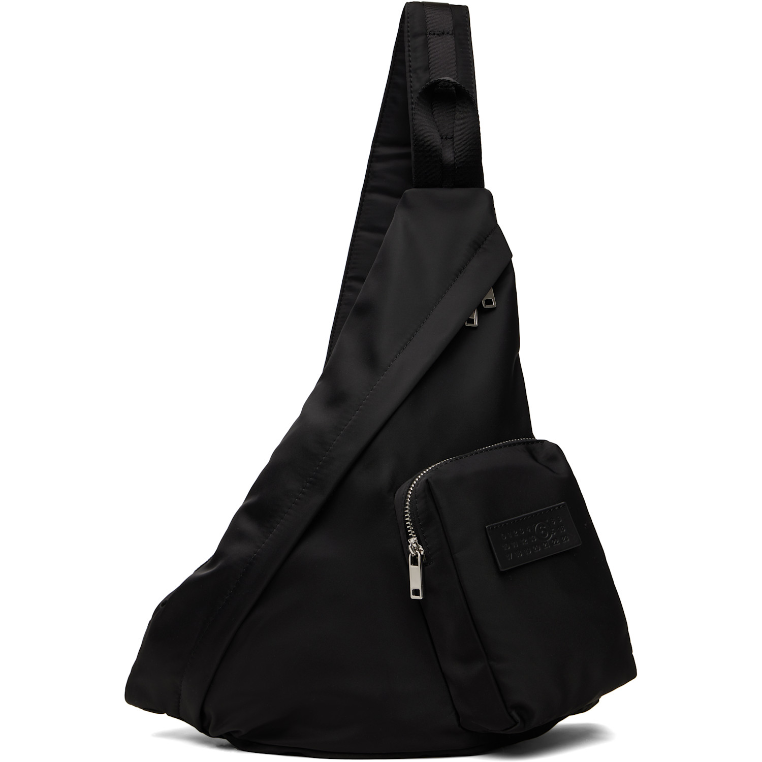 MM6 Maison Margiela Black Numeric Sling Backpack