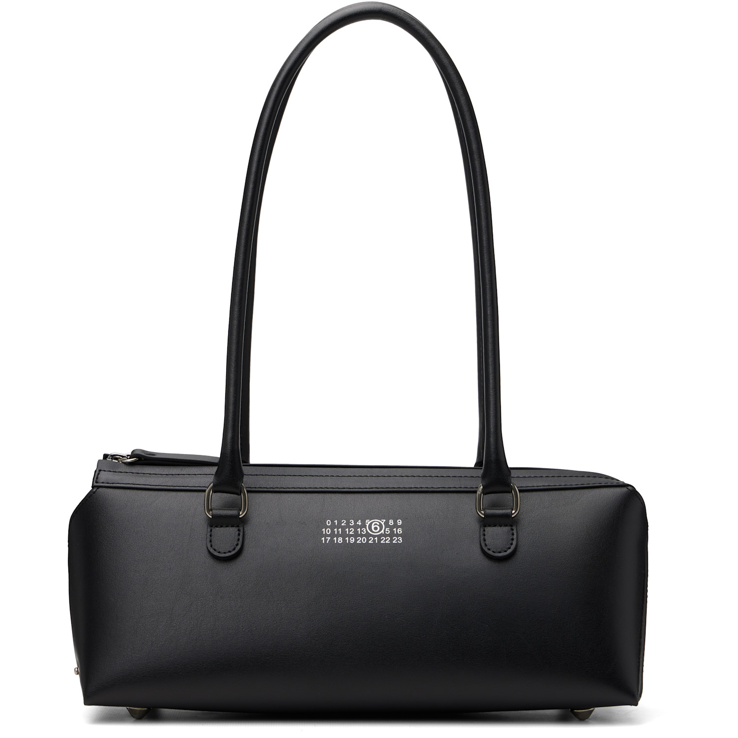 MM6 Maison Margiela Black Small Bauletto Bag