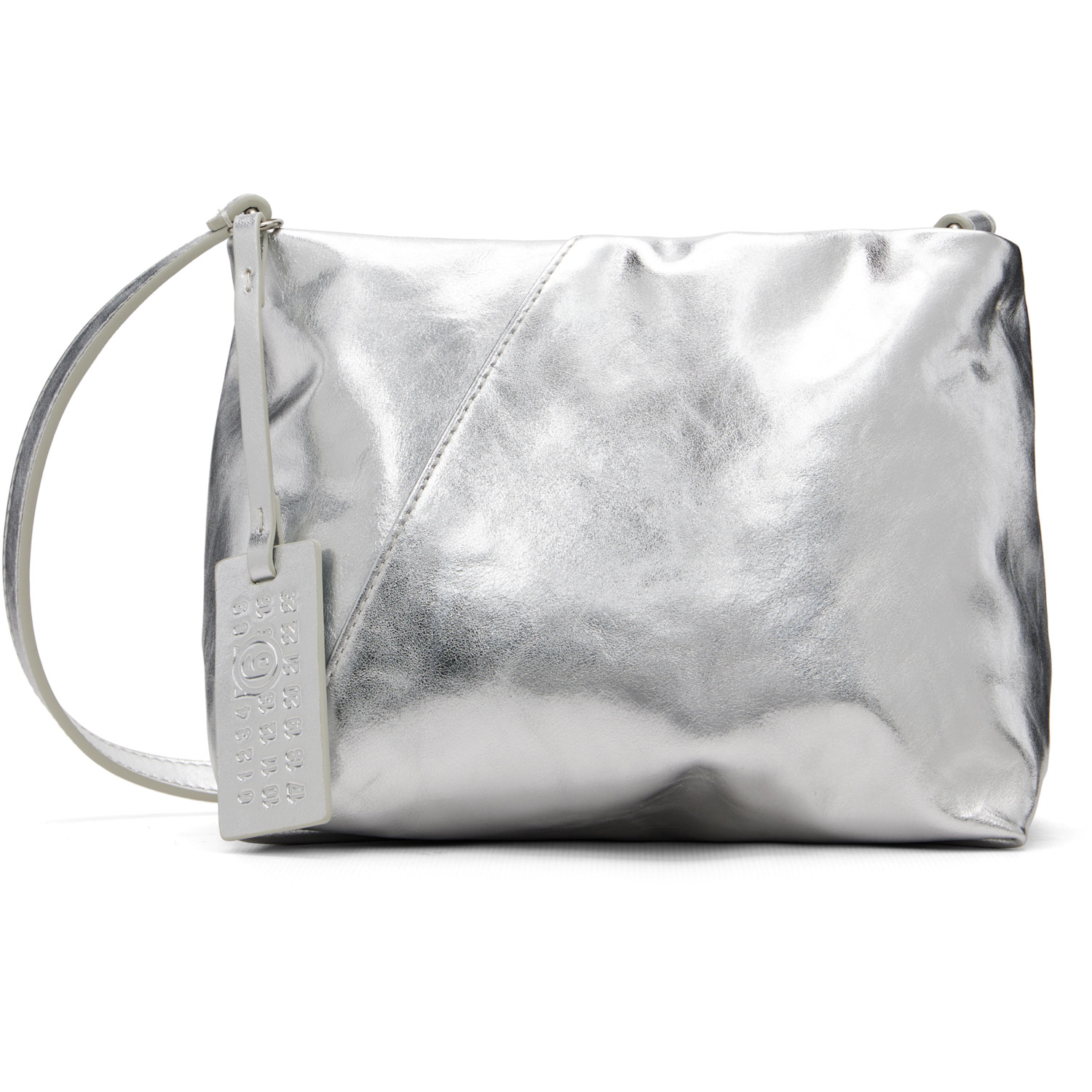 MM6 Maison Margiela Silver Triangle Folded Bag