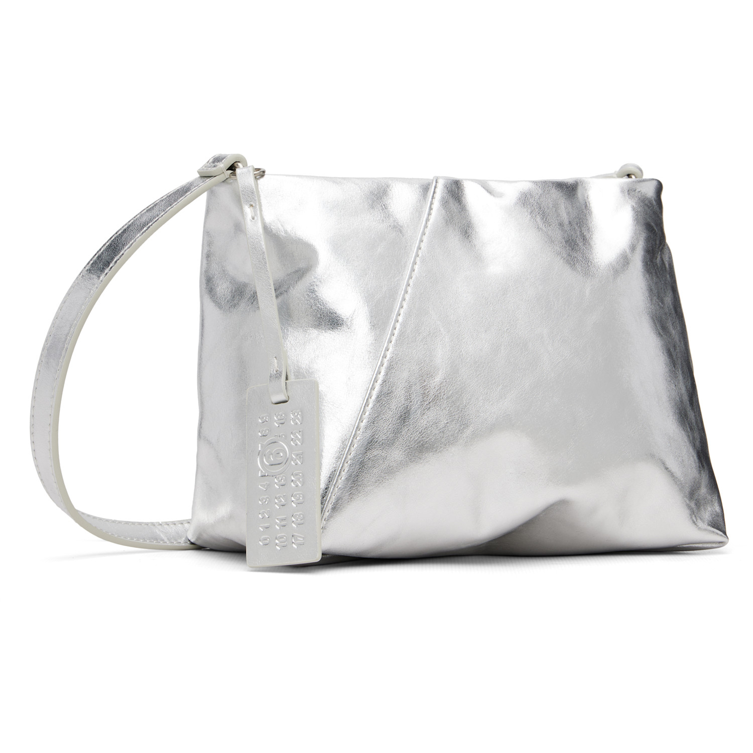  Mm6 Maison Margiela Silver Triangle Folded Bag 
