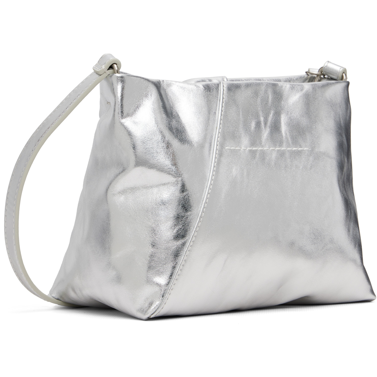  Mm6 Maison Margiela Silver Triangle Folded Bag 