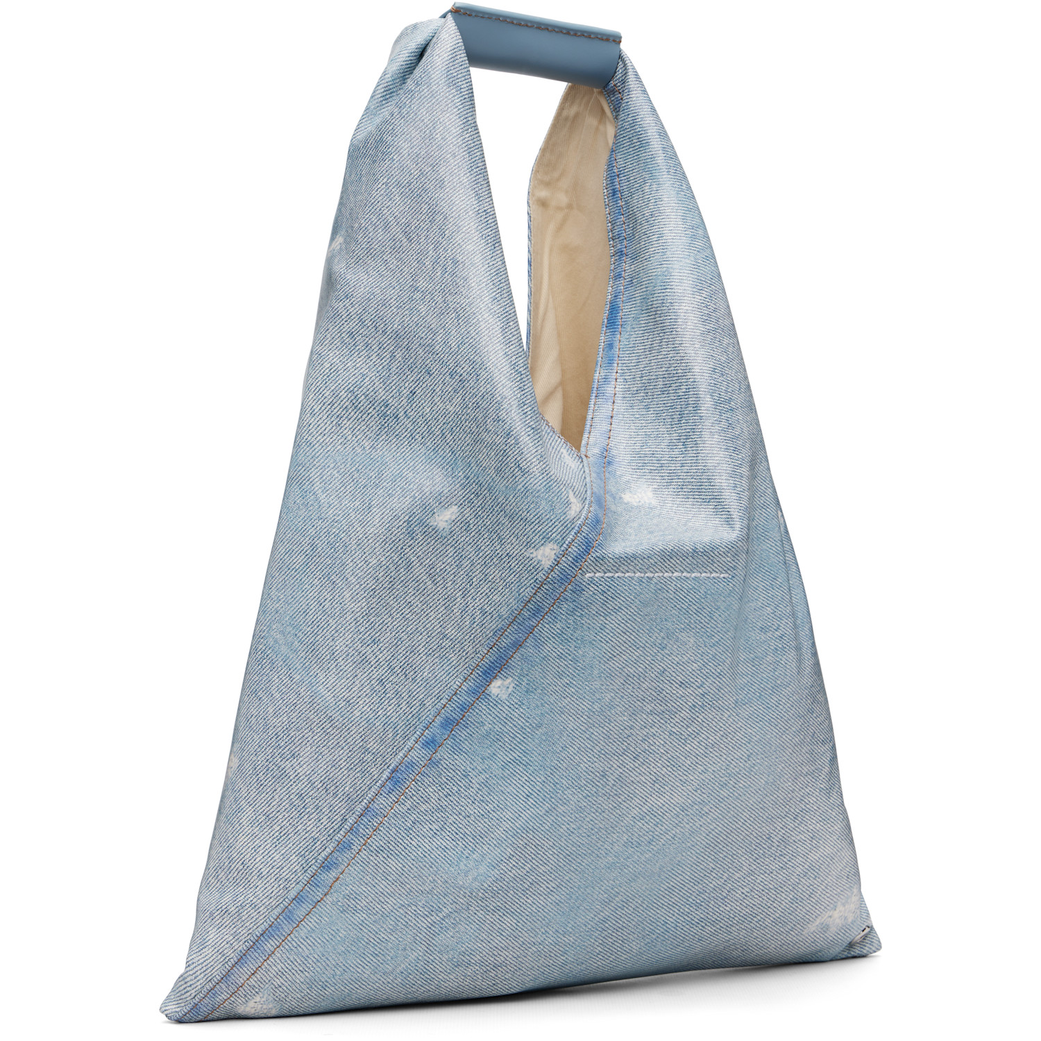  Mm6 Maison Margiela Blue Small Triangle Tote 