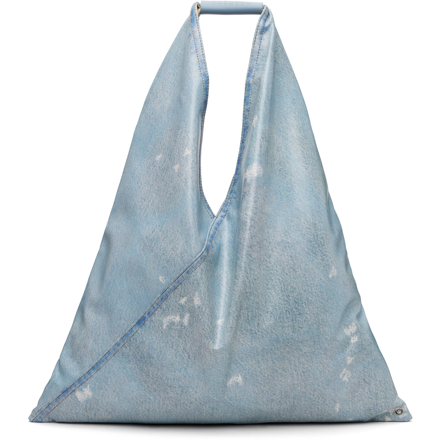 MM6 Maison Margiela Blue Classic Triangle Tote